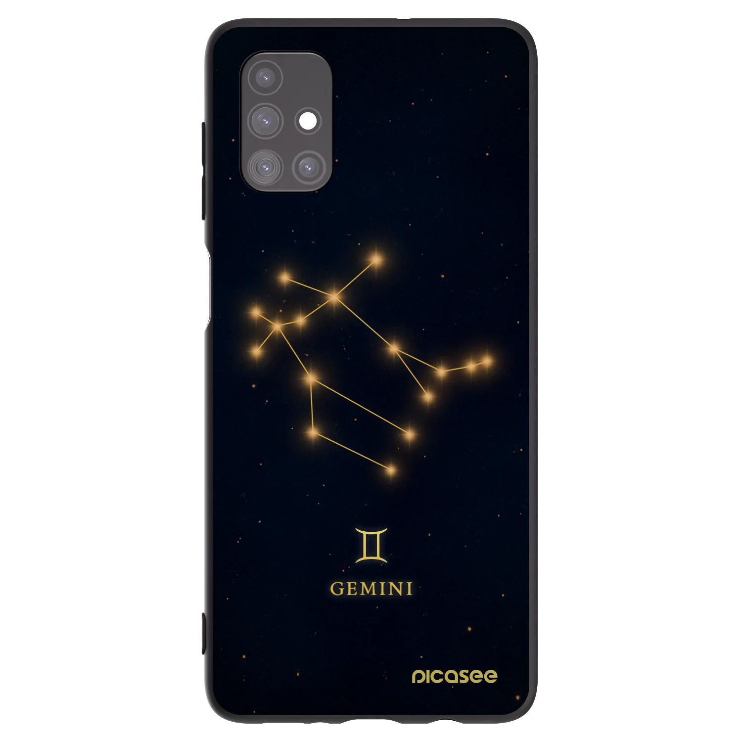 Picasee Μαύρη θήκη σιλικόνης για Samsung Galaxy M51 M515F - GEMINI