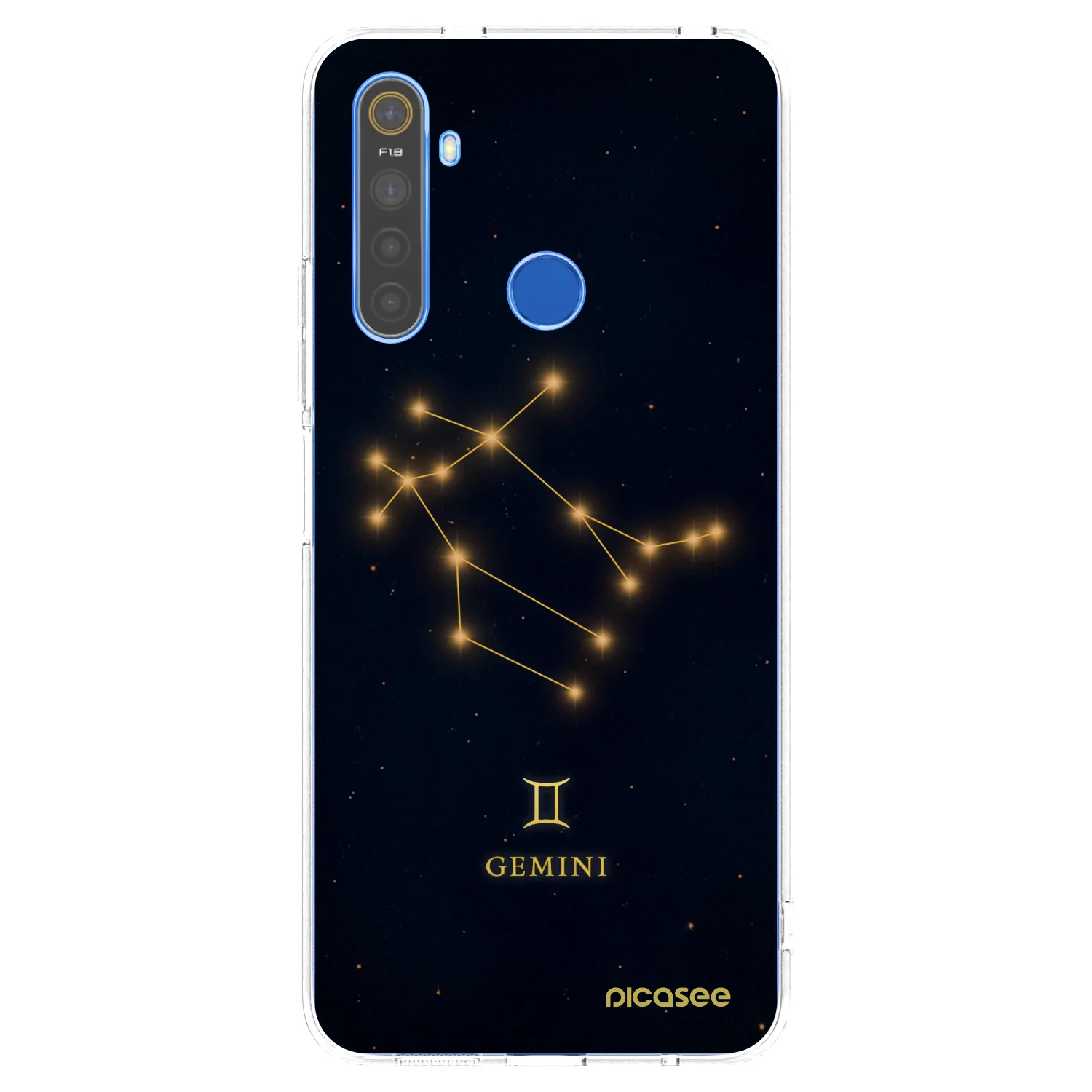 Picasee διαφανής θήκη σιλικόνης Realme 5 - GEMINI