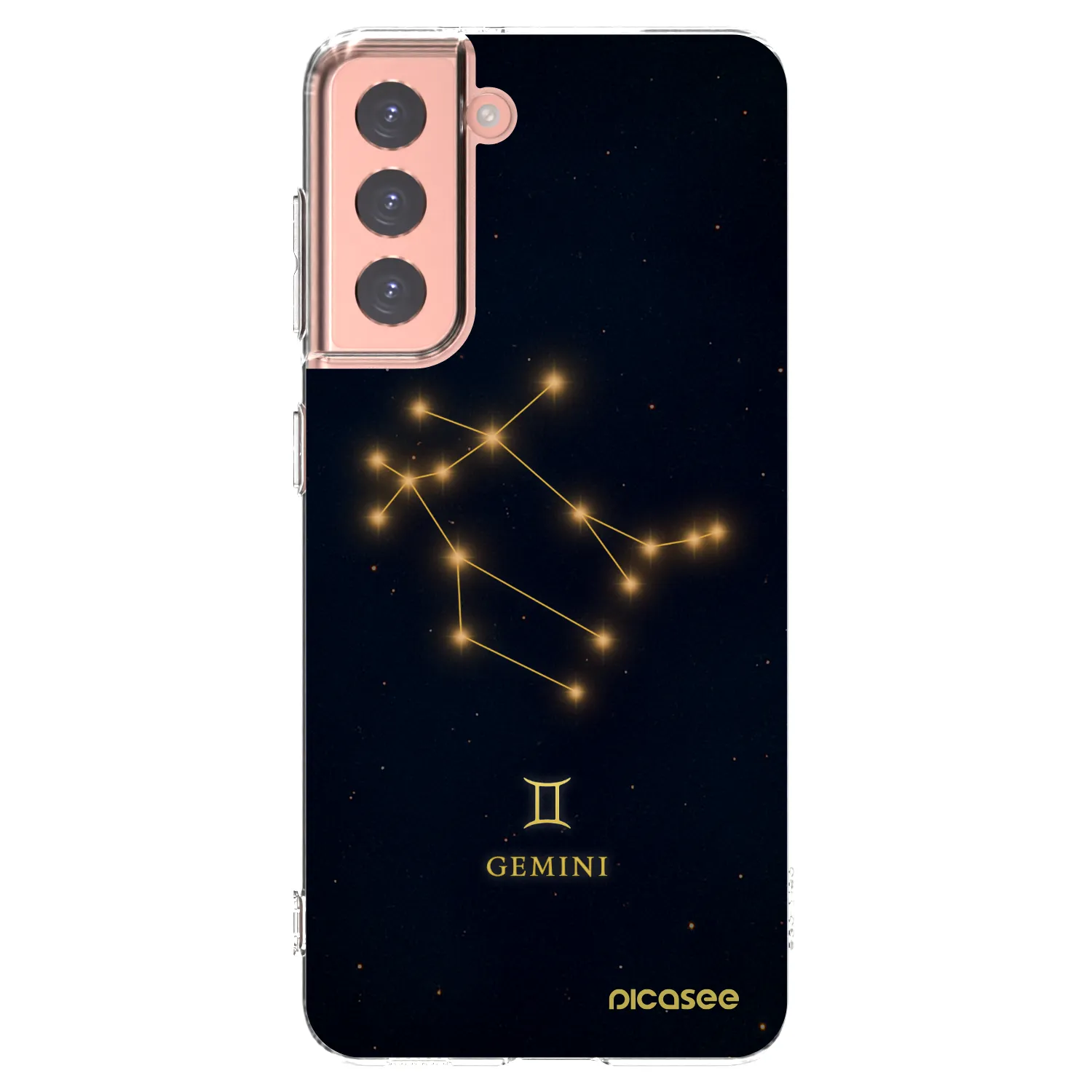 Picasee διαφανής θήκη σιλικόνης Samsung Galaxy S21 5G G991B - GEMINI