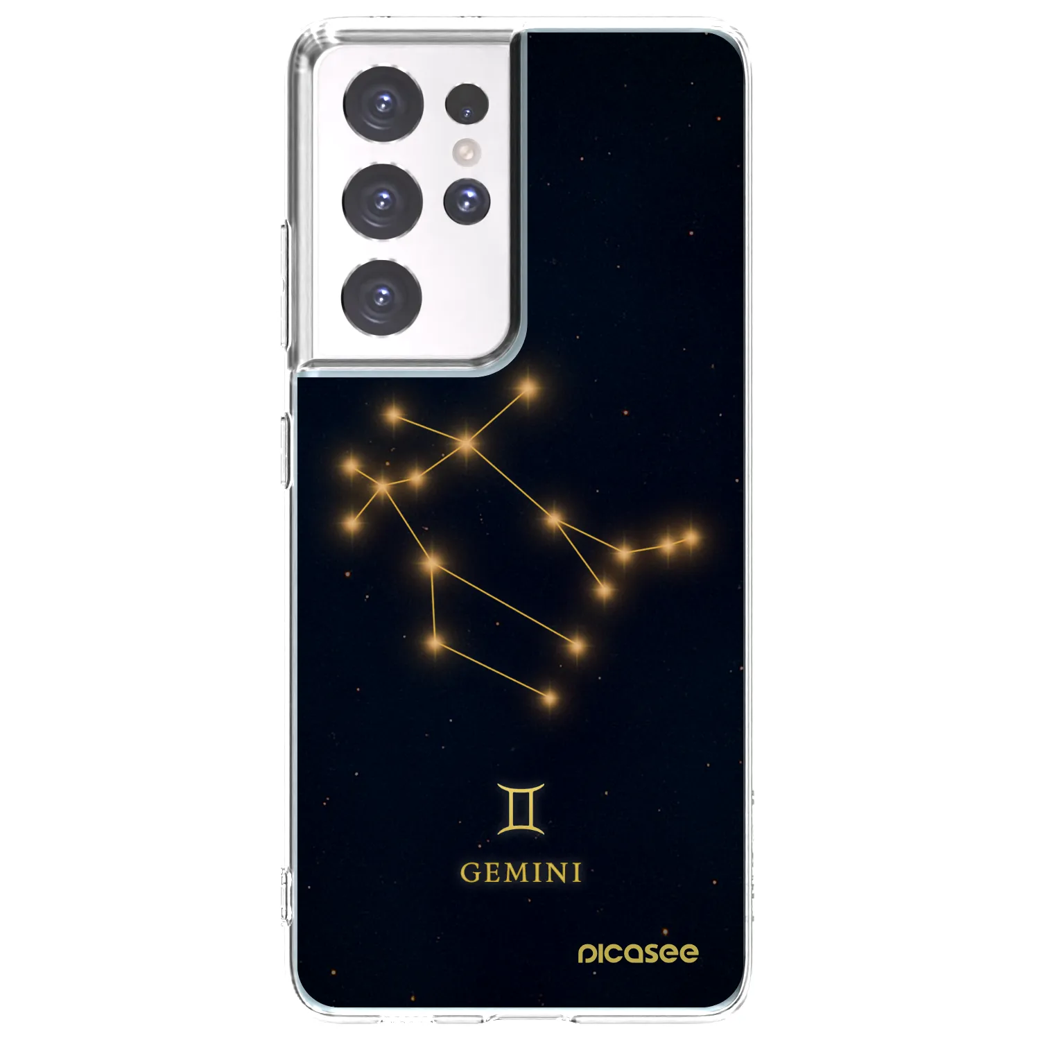 Picasee διαφανής θήκη σιλικόνης Samsung Galaxy S21 Ultra 5G G998B - GEMINI