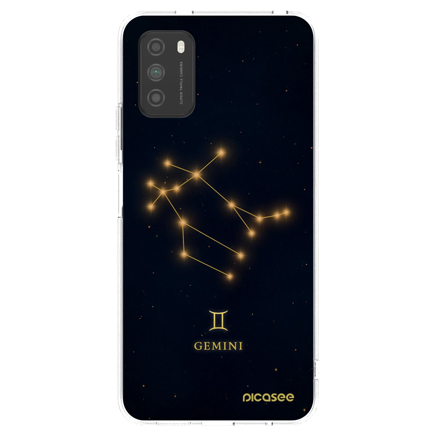 Picasee διαφανής θήκη σιλικόνης Xiaomi Poco M3 - GEMINI