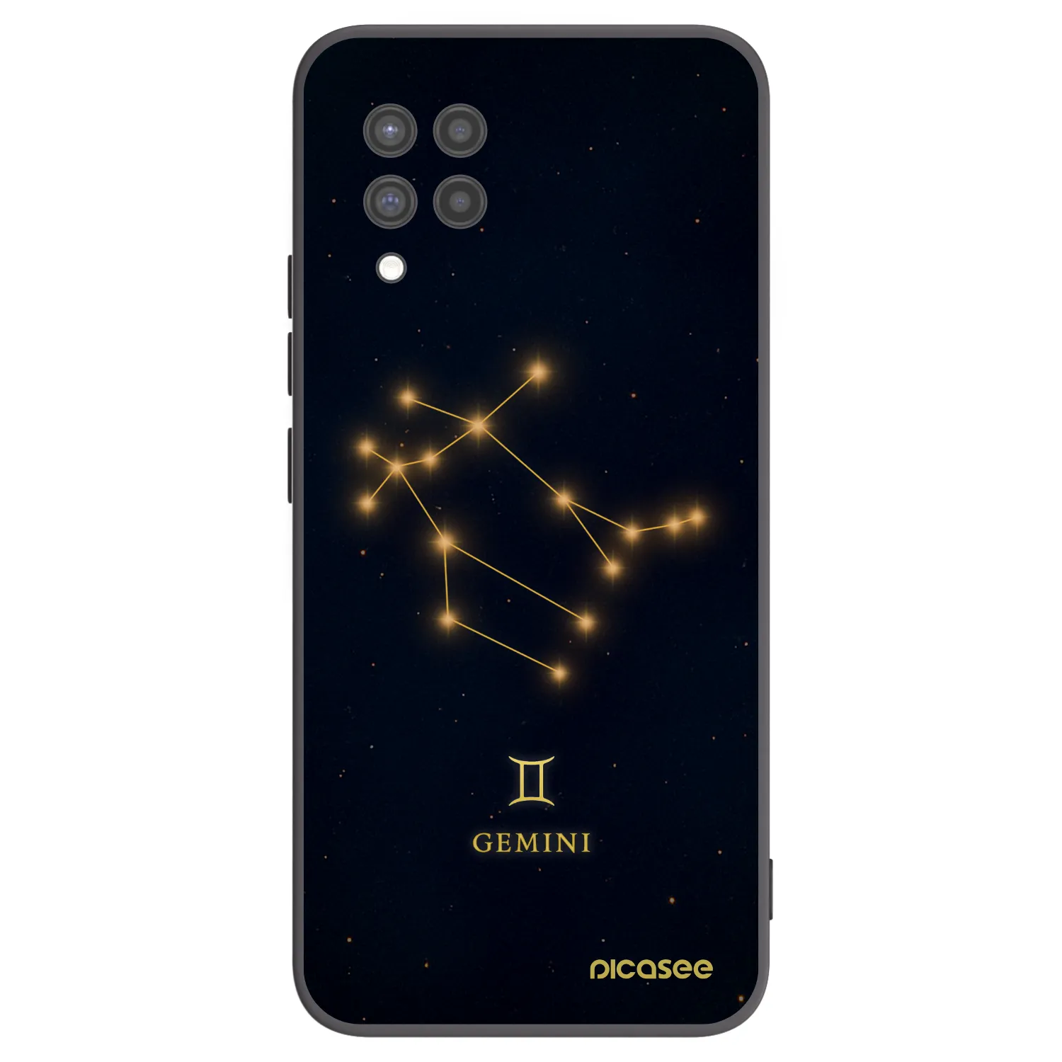 Picasee Μαύρη θήκη σιλικόνης για Samsung Galaxy A42 A426B - GEMINI