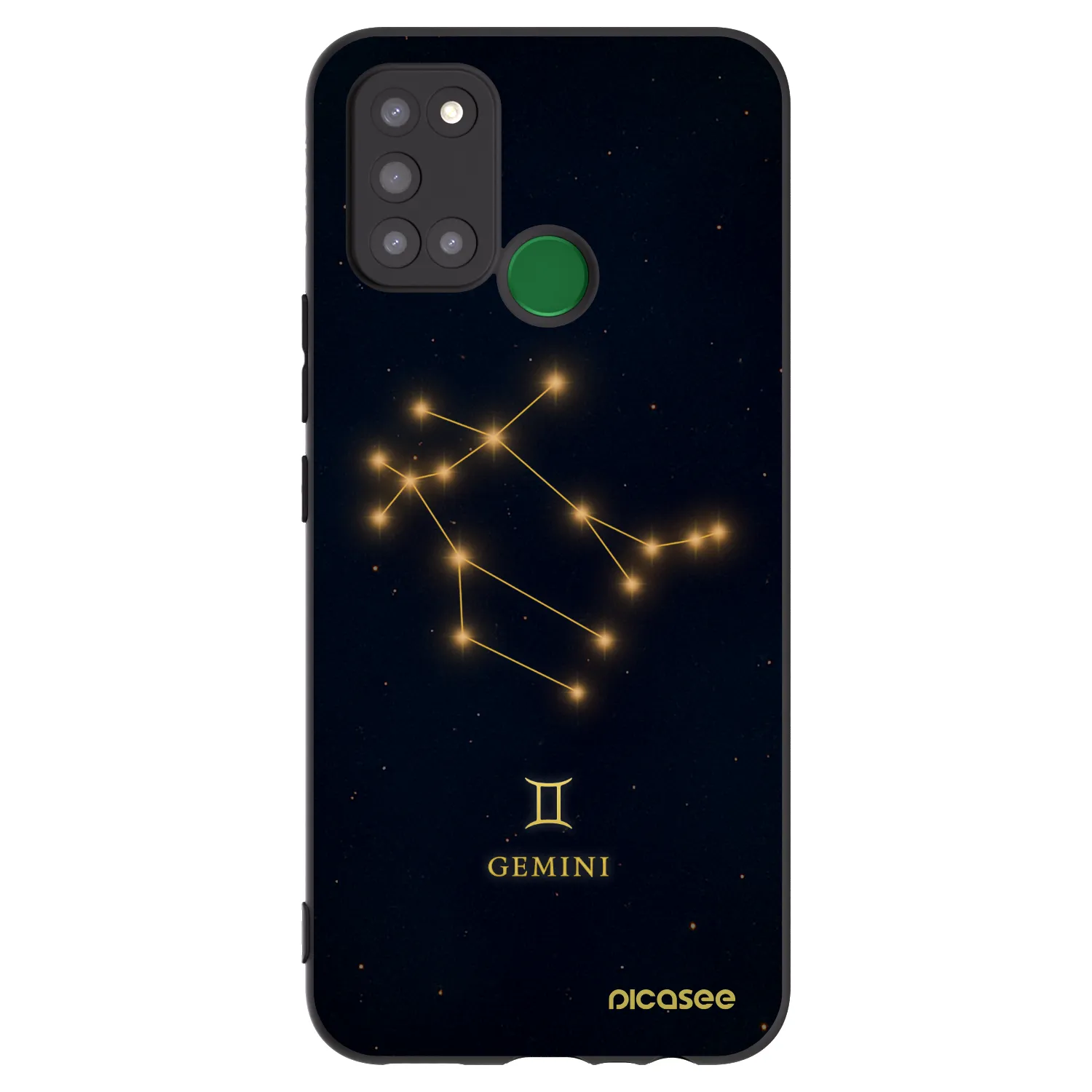 Picasee Μαύρη θήκη σιλικόνης για Realme 7i - GEMINI