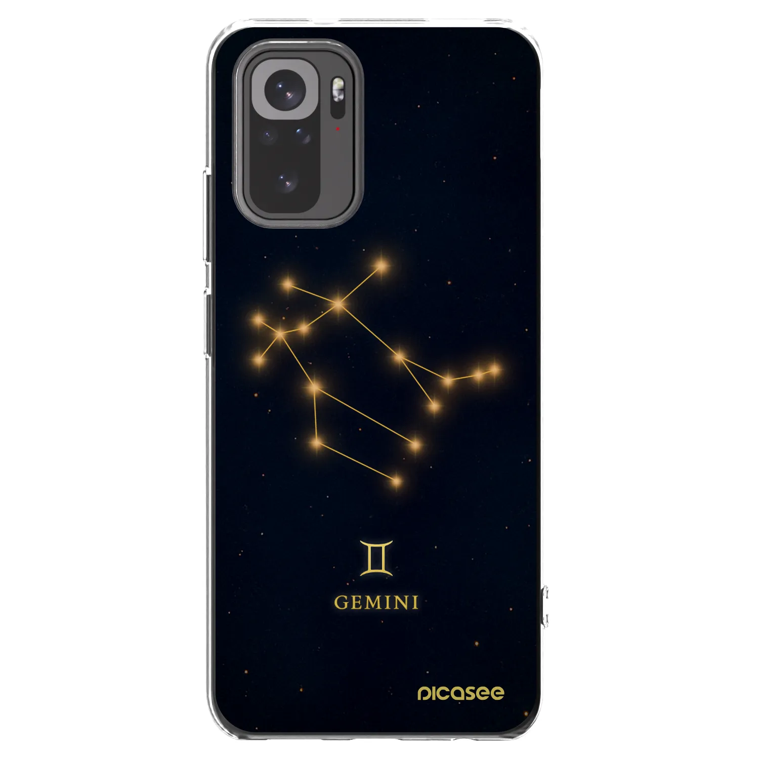 Picasee διαφανής θήκη σιλικόνης Xiaomi Redmi Note 10S - GEMINI