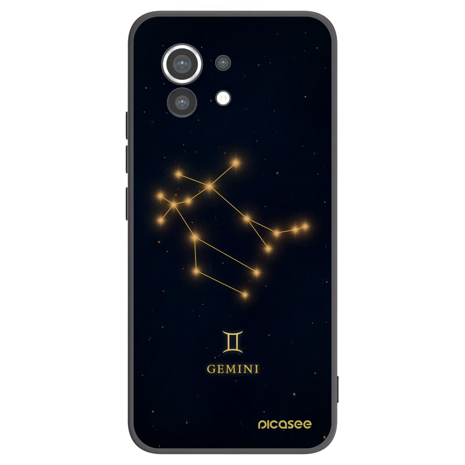 Picasee Μαύρη θήκη σιλικόνης για Xiaomi Mi 11 - GEMINI