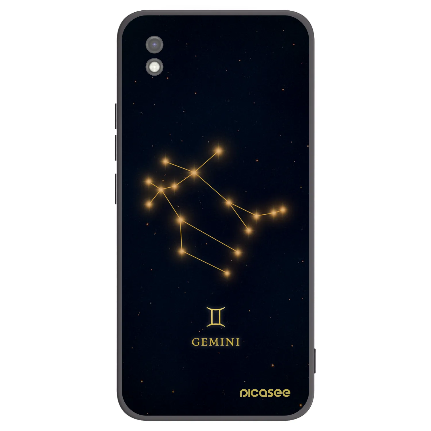 Picasee Μαύρη θήκη σιλικόνης για Xiaomi Redmi 9AT - GEMINI