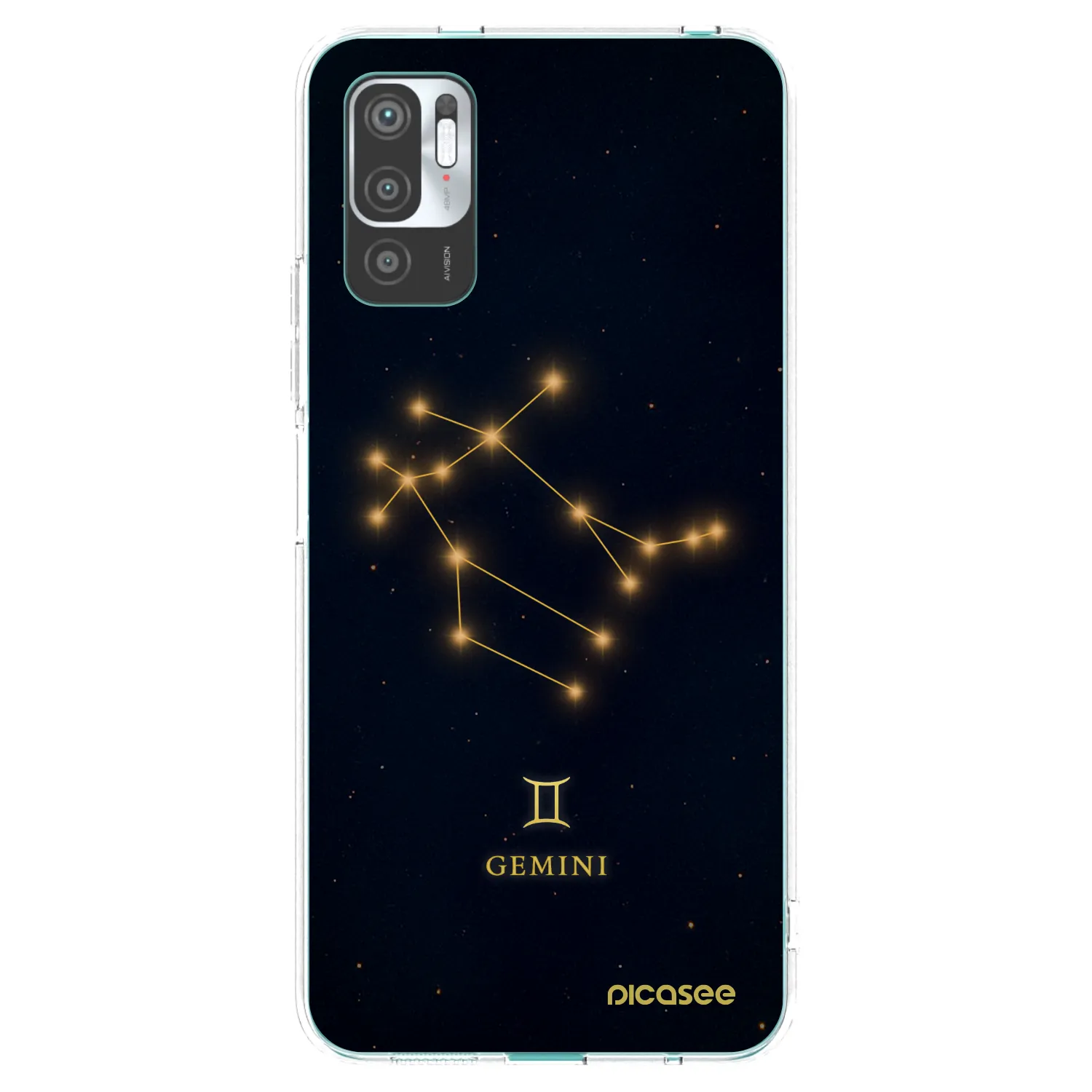 Picasee διαφανής θήκη σιλικόνης Xiaomi Redmi Note 10 5G - GEMINI