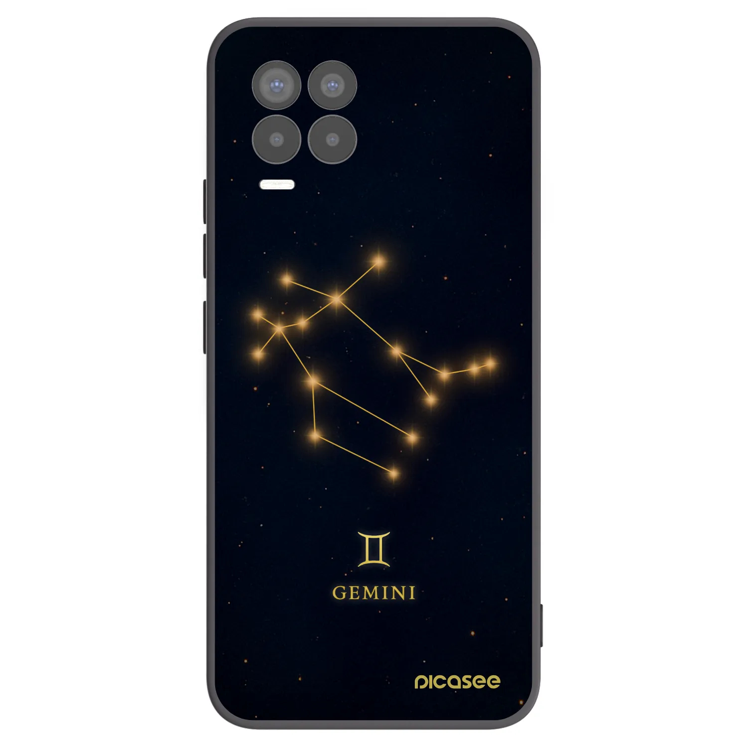 Picasee Μαύρη θήκη σιλικόνης για Realme 8 Pro - GEMINI