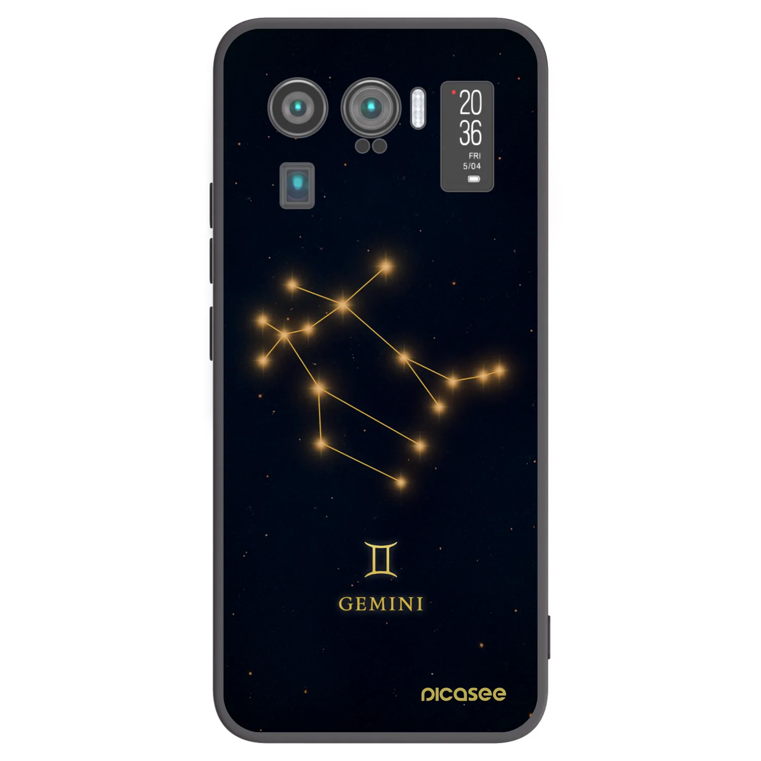 Picasee Μαύρη θήκη σιλικόνης για Xiaomi Mi 11 Ultra - GEMINI