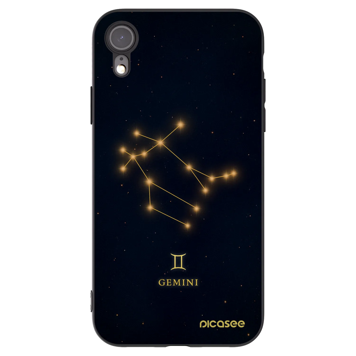 Picasee Μαύρη θήκη σιλικόνης για Apple iPhone 6 Plus/6S Plus - GEMINI