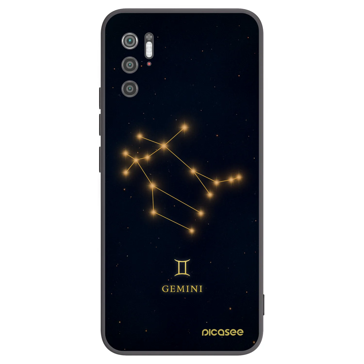 Picasee Μαύρη θήκη σιλικόνης για Xiaomi Poco M3 Pro 5G - GEMINI