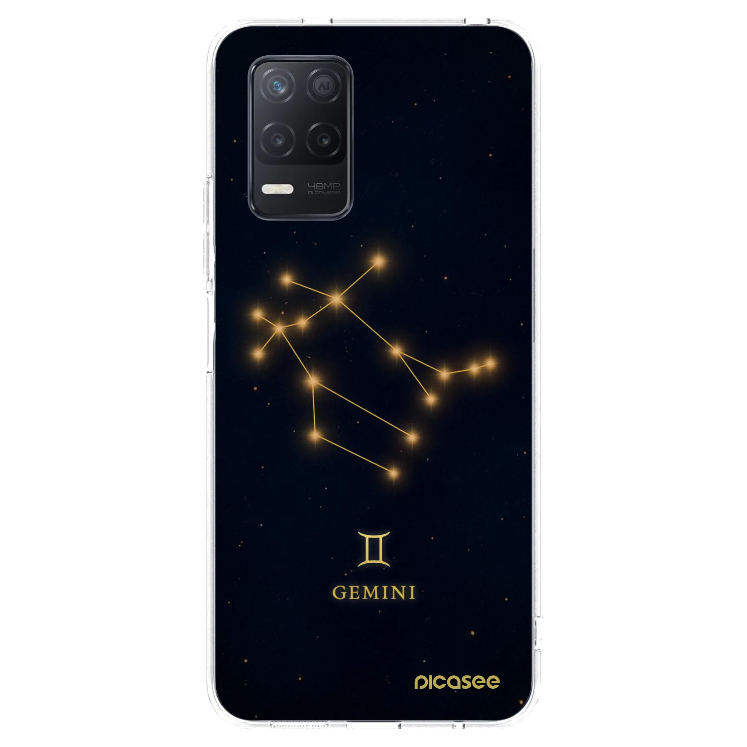 Picasee διαφανής θήκη σιλικόνης Realme 8 5G - GEMINI