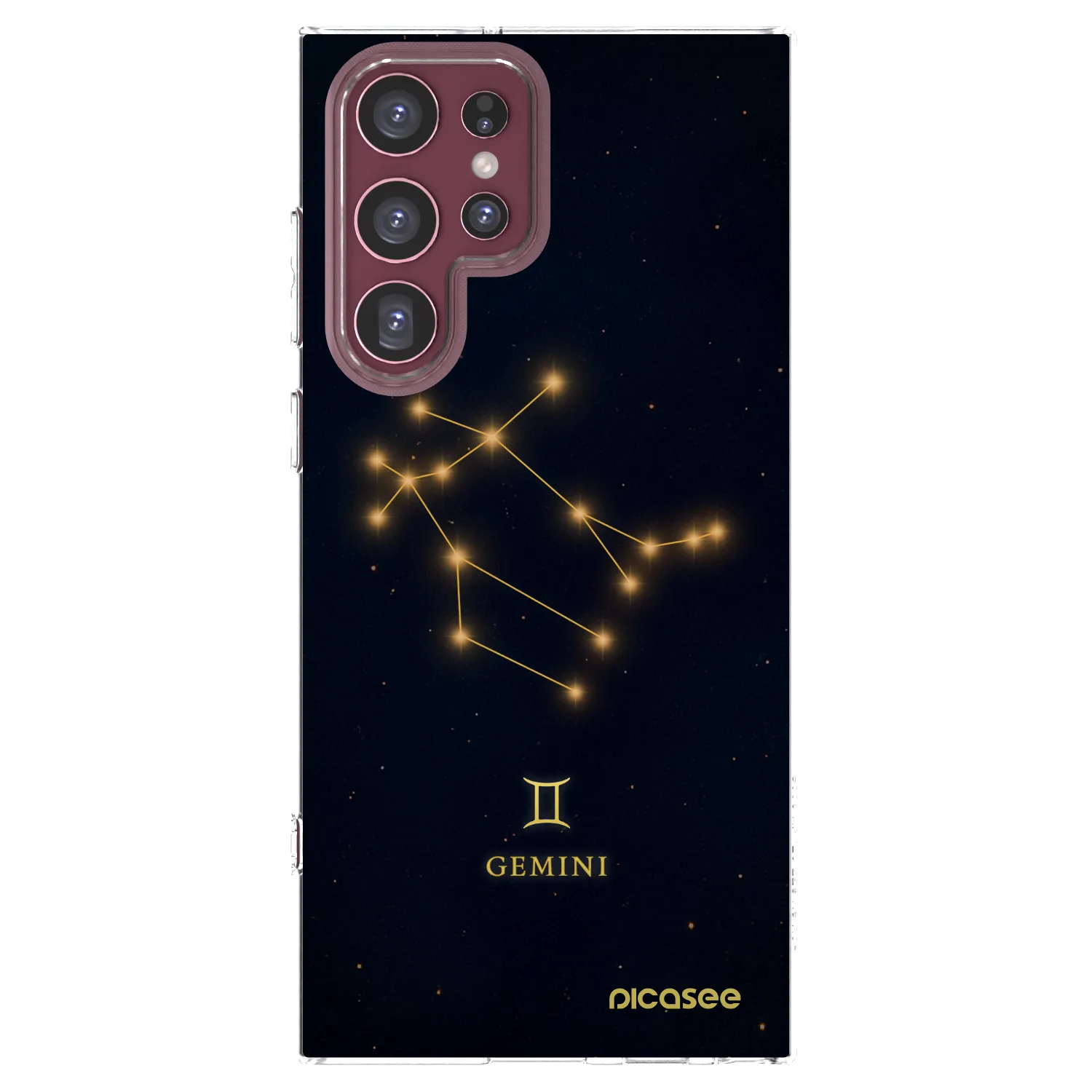 Picasee διαφανής θήκη σιλικόνης Samsung Galaxy S22 Ultra 5G - GEMINI