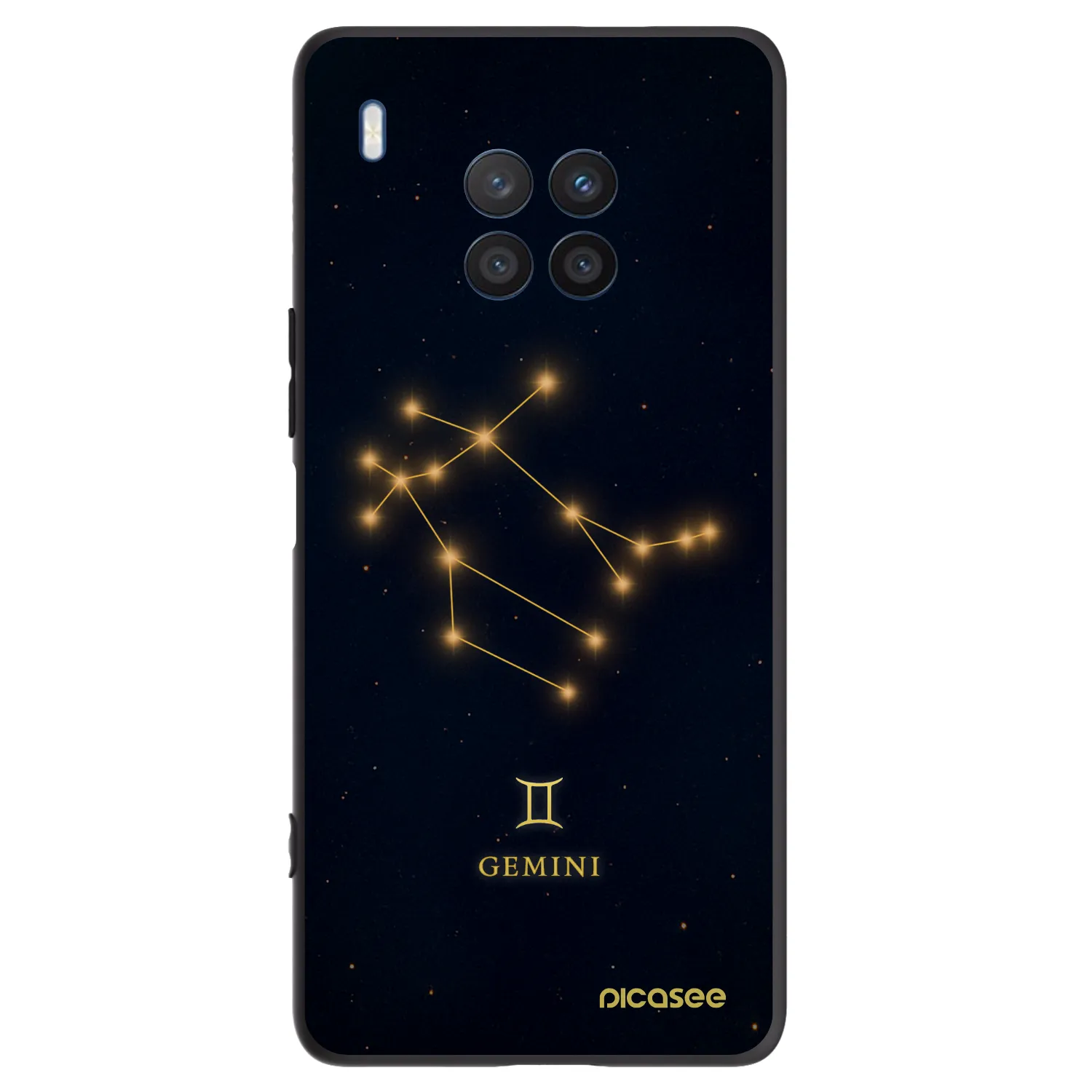 Picasee Μαύρη θήκη σιλικόνης για Honor 50 Lite - GEMINI