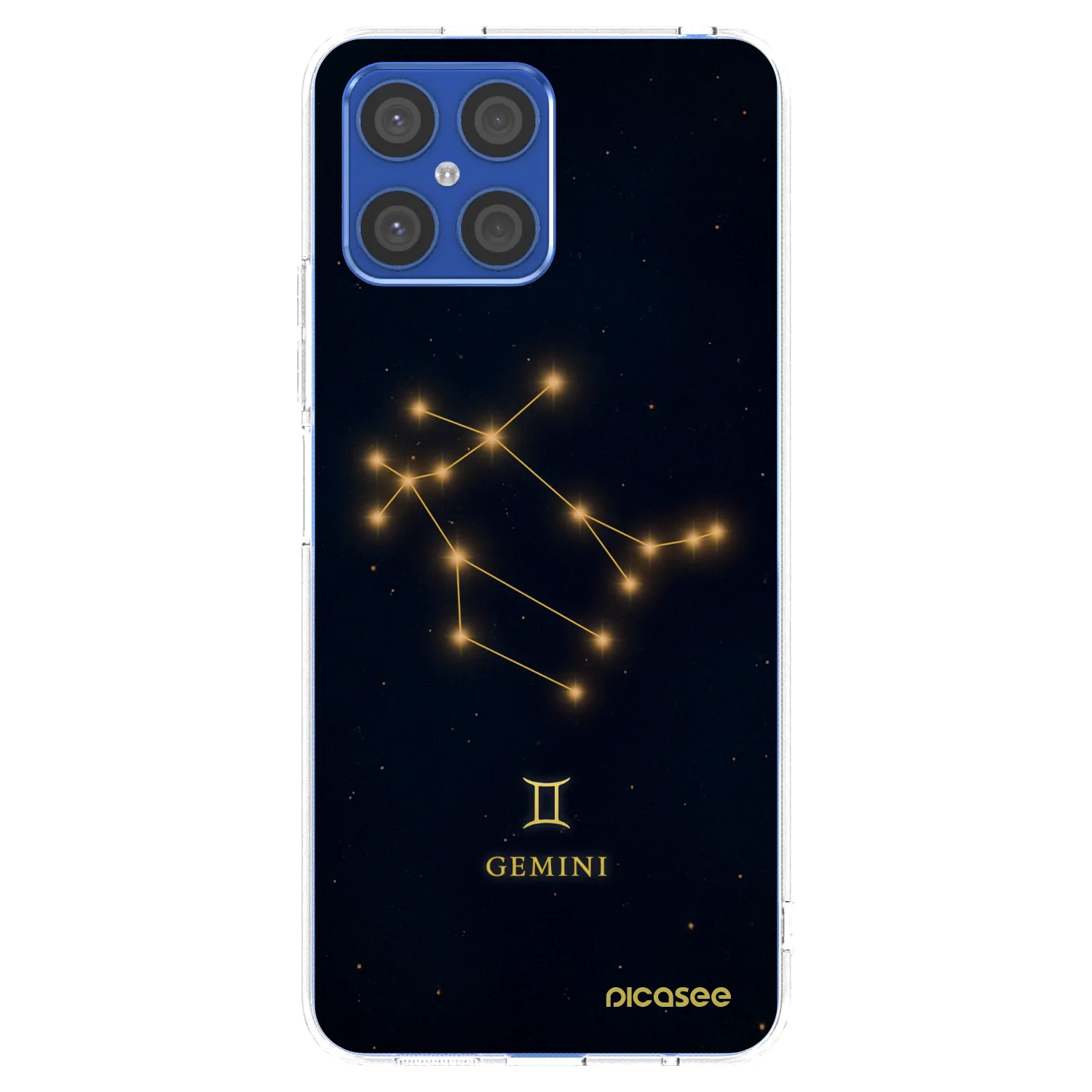 Picasee διαφανής θήκη σιλικόνης Honor X8 4G - GEMINI