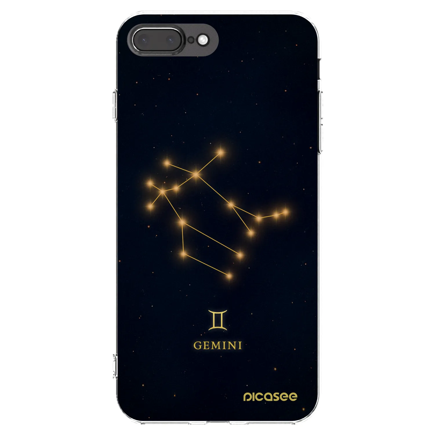 Picasee διαφανής θήκη σιλικόνης Apple iPhone 8 Plus - GEMINI