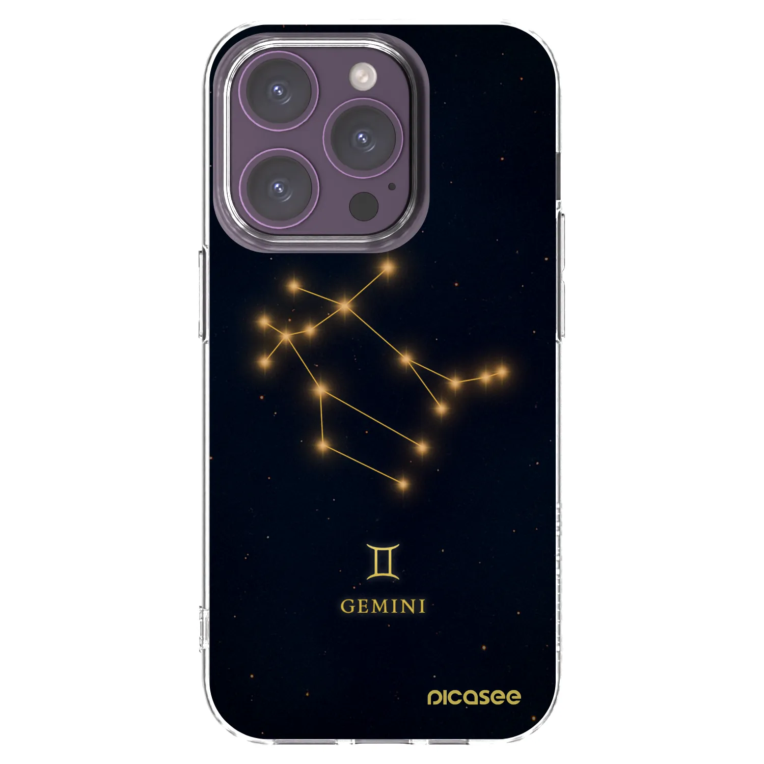 Picasee διαφανής θήκη σιλικόνης Apple iPhone 14 Pro - GEMINI