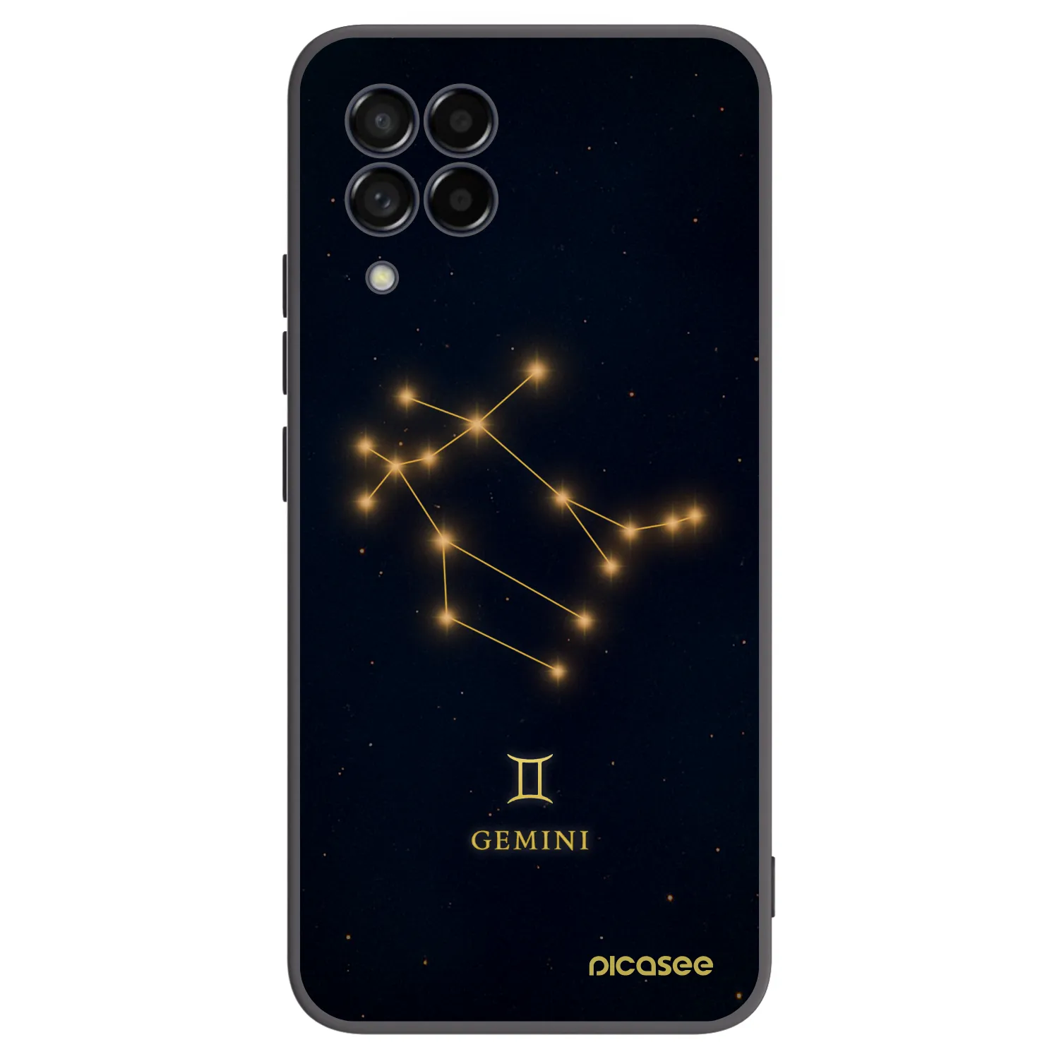 Picasee Μαύρη θήκη σιλικόνης για Samsung Galaxy M53 5G - GEMINI