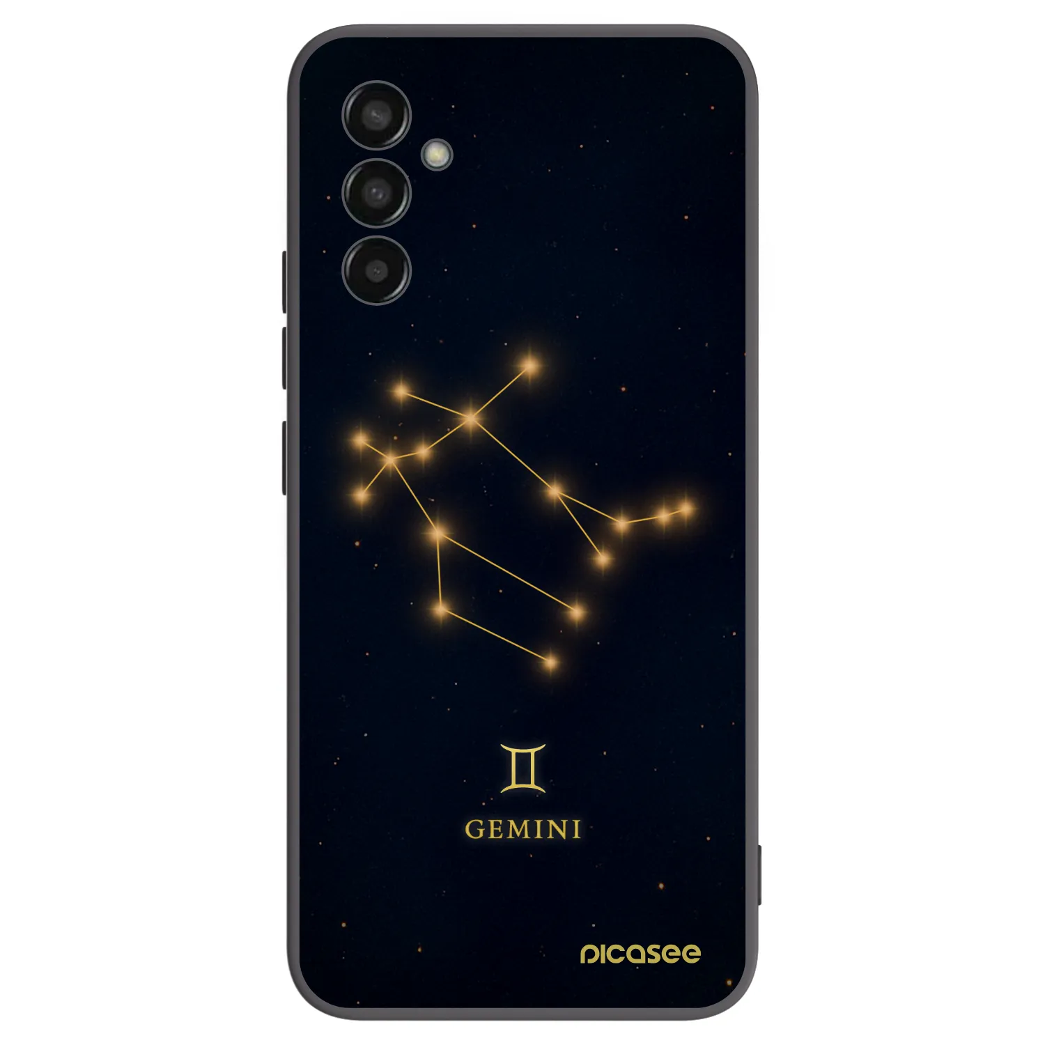 Picasee Μαύρη θήκη σιλικόνης για Samsung Galaxy M13 M135F - GEMINI