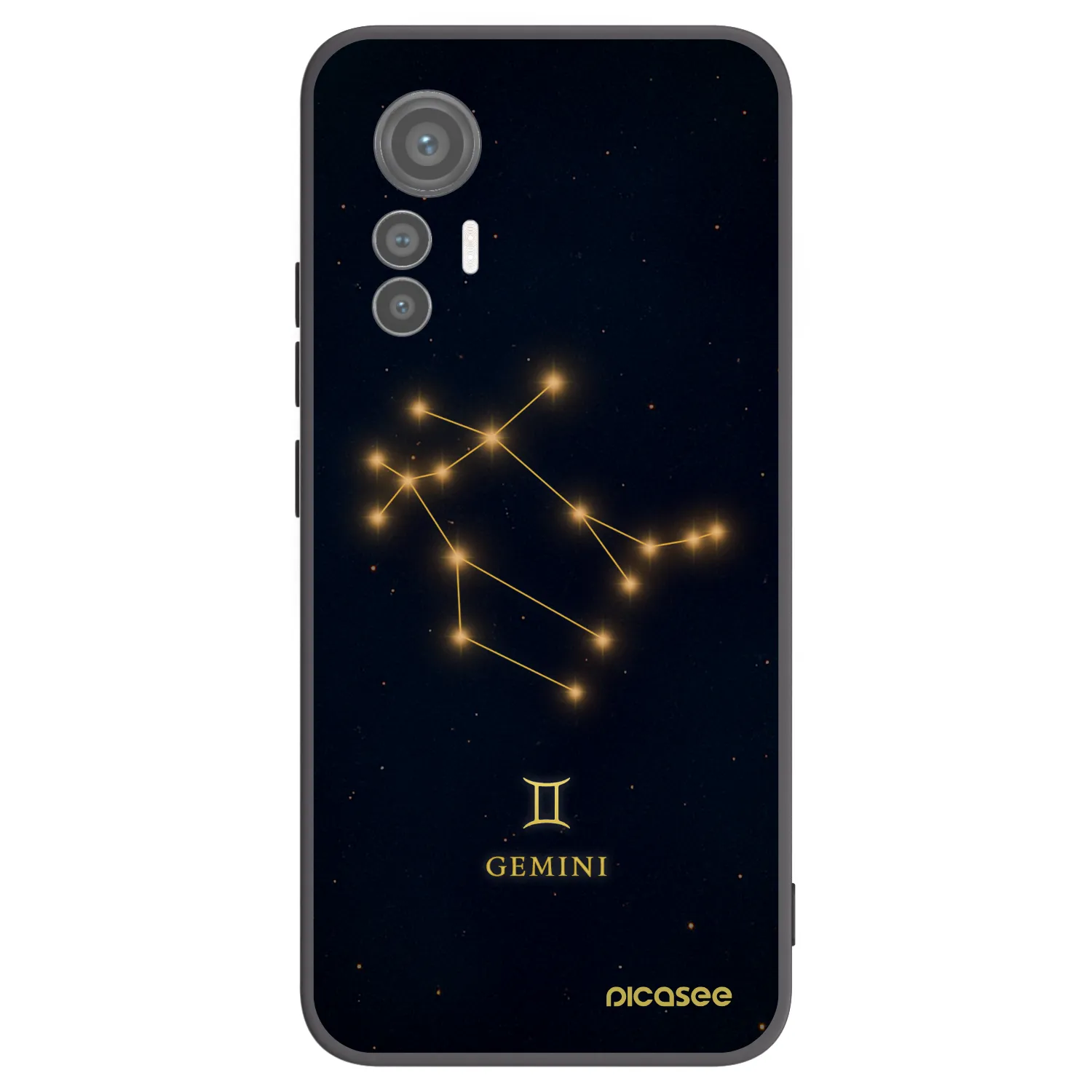 Picasee Μαύρη θήκη σιλικόνης για Xiaomi 12 Lite - GEMINI