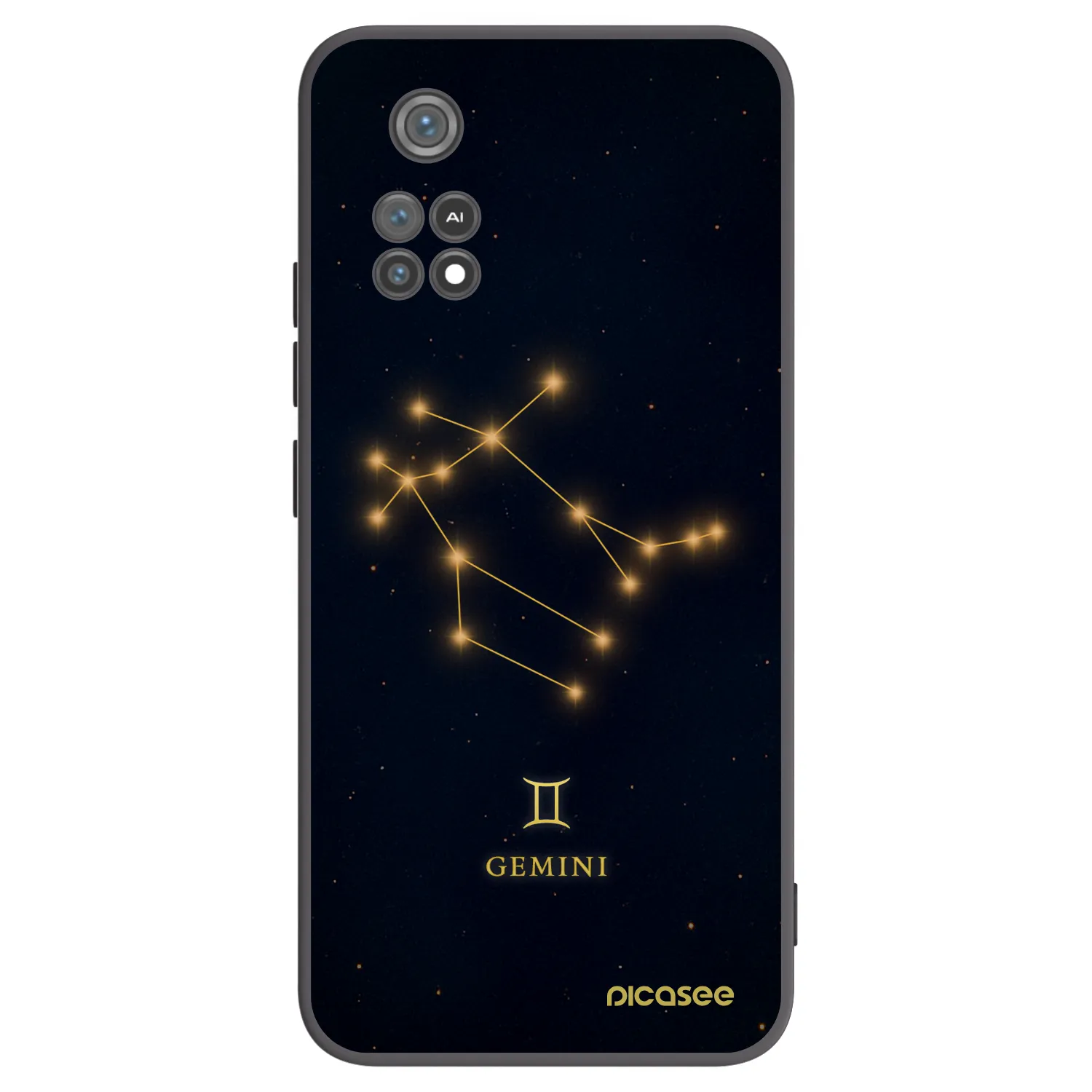 Picasee Μαύρη θήκη σιλικόνης για Xiaomi Poco M4 Pro - GEMINI