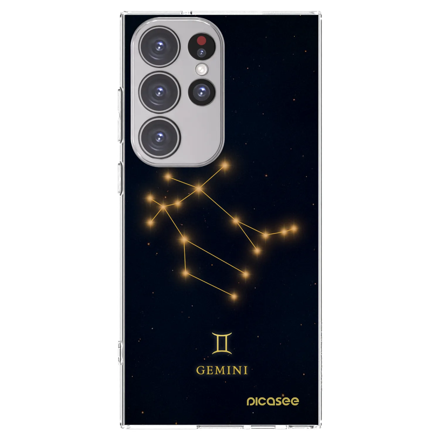 Picasee διαφανής θήκη σιλικόνης Samsung Galaxy S23 Ultra 5G - GEMINI