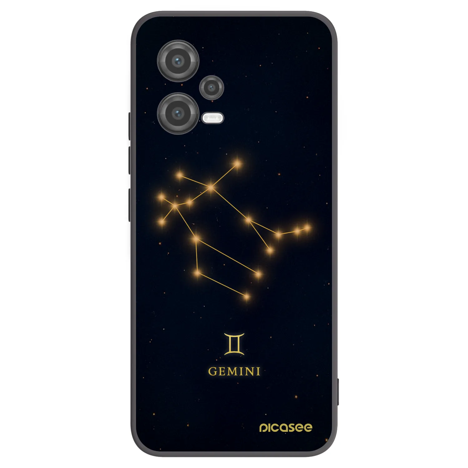 Picasee Μαύρη θήκη σιλικόνης για Xiaomi Poco X5 - GEMINI