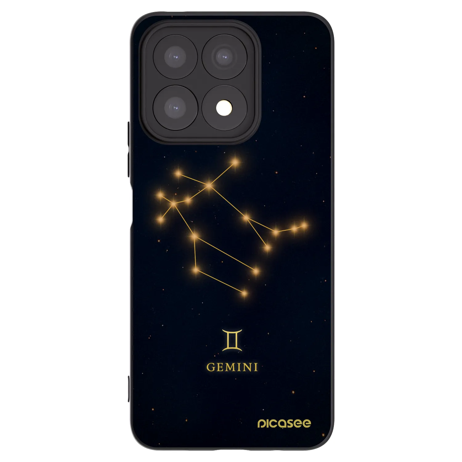 Picasee Μαύρη θήκη σιλικόνης για Honor X8a - GEMINI
