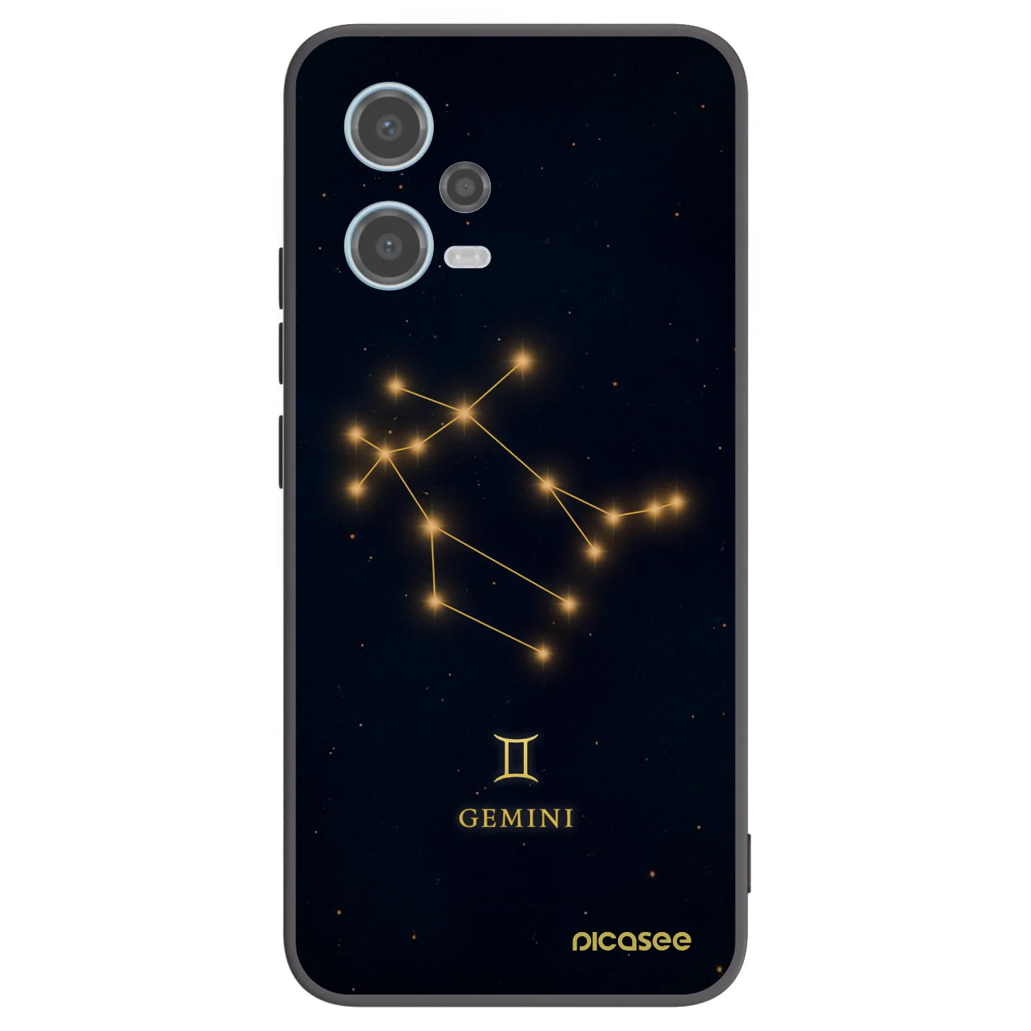 Picasee Μαύρη θήκη σιλικόνης για Xiaomi Redmi Note 12 5G - GEMINI