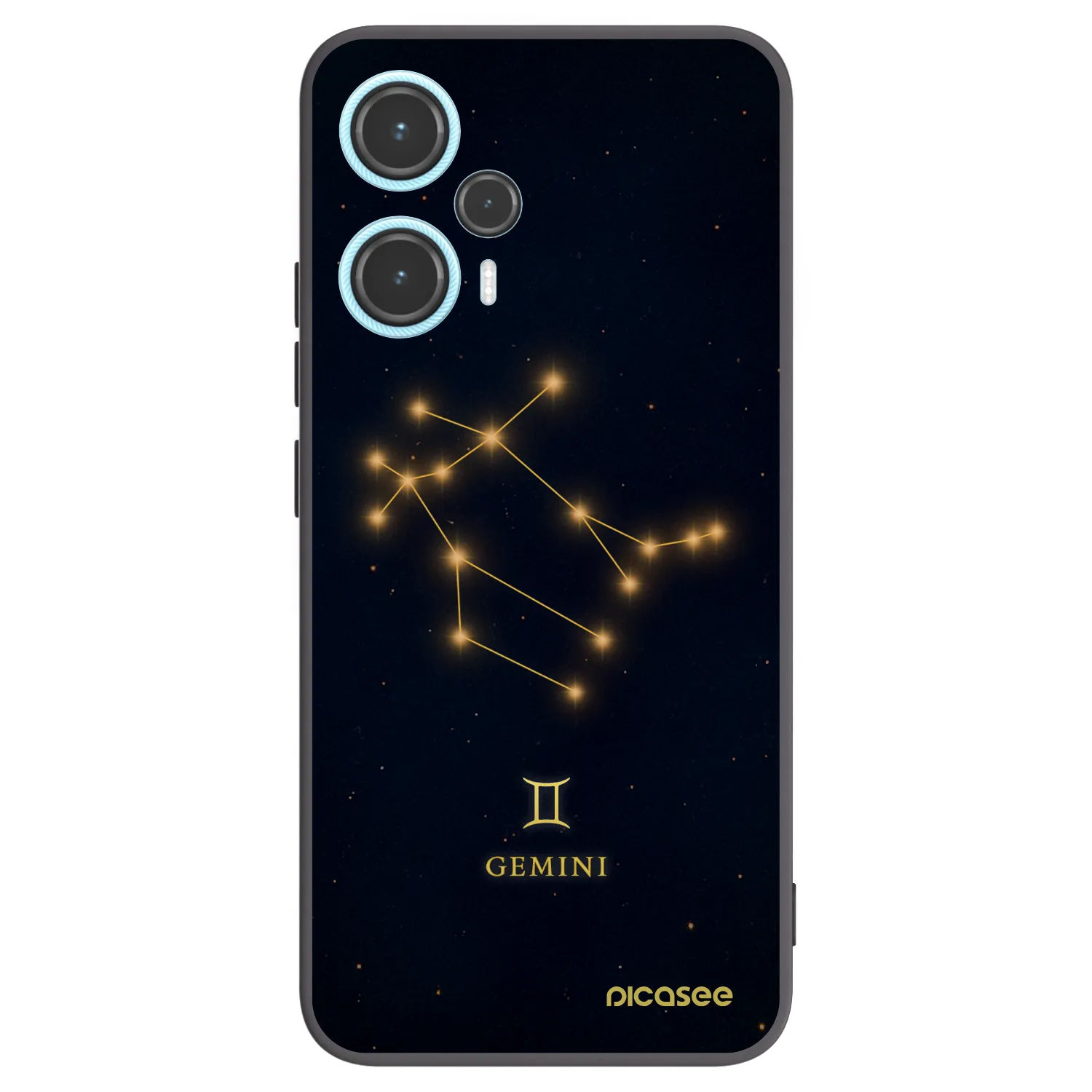 Picasee Μαύρη θήκη σιλικόνης για Xiaomi Poco F5 - GEMINI