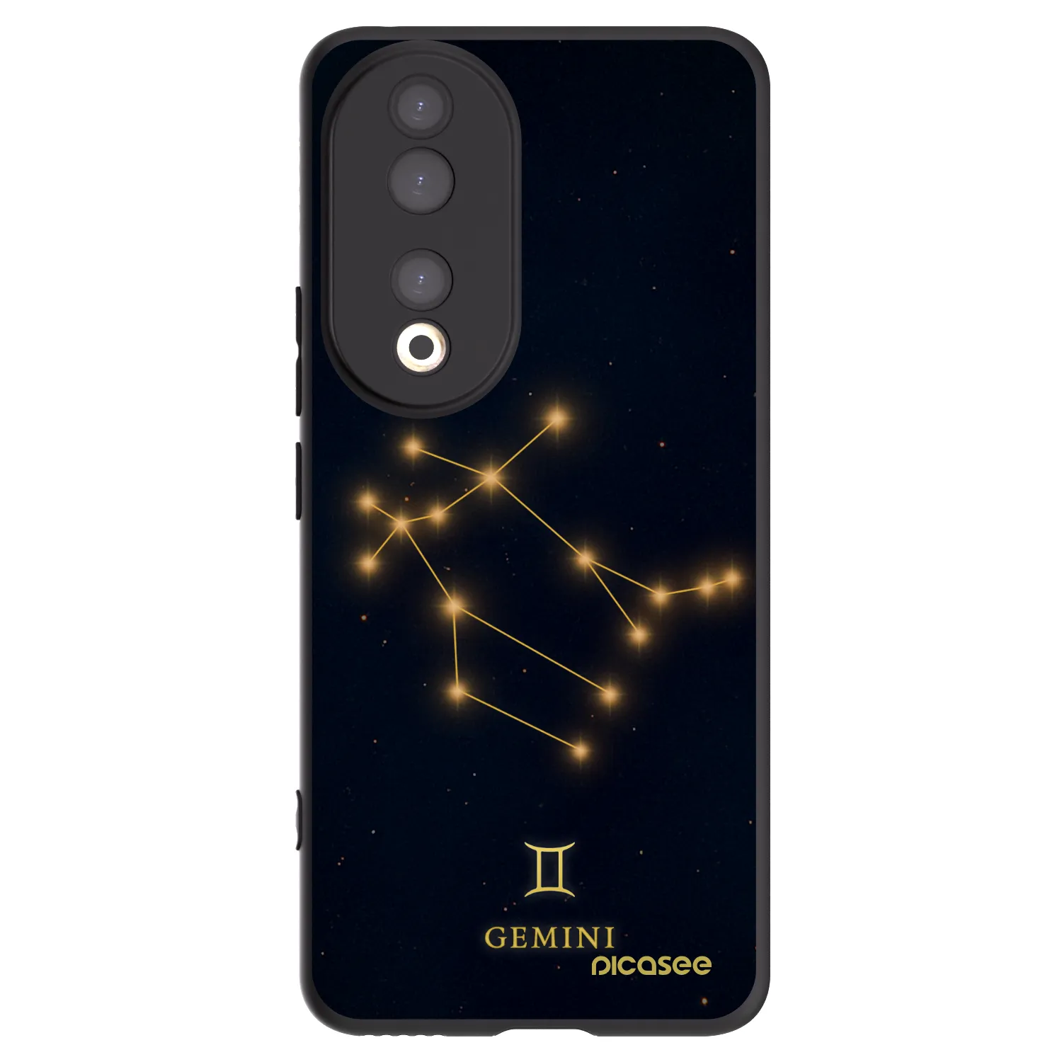 Picasee Μαύρη θήκη σιλικόνης για Honor 90 5G - GEMINI