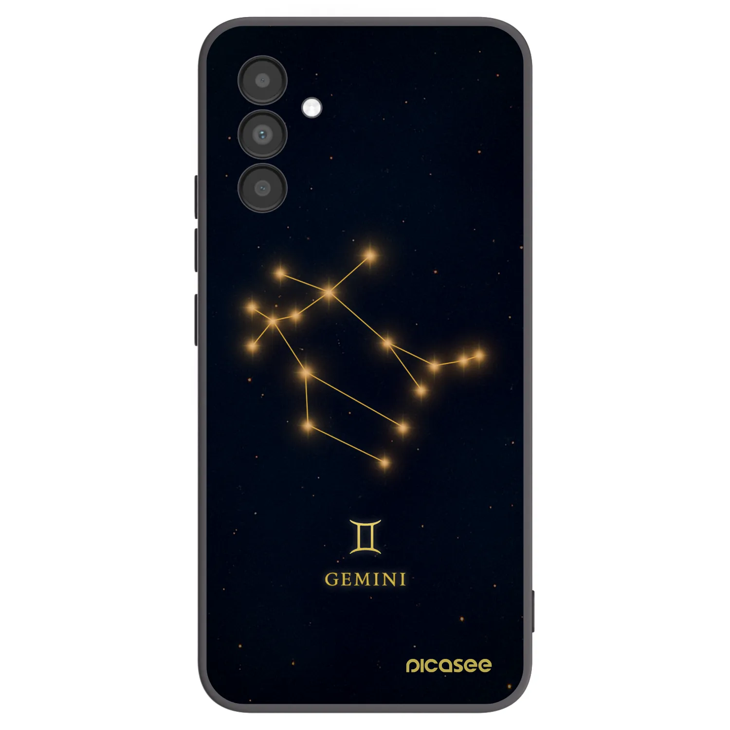 Picasee Μαύρη θήκη σιλικόνης για Samsung Galaxy A04s A047F - GEMINI