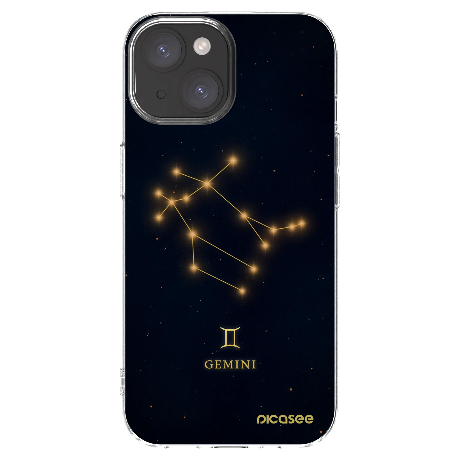 Picasee διαφανής θήκη σιλικόνης Apple iPhone 15 - GEMINI