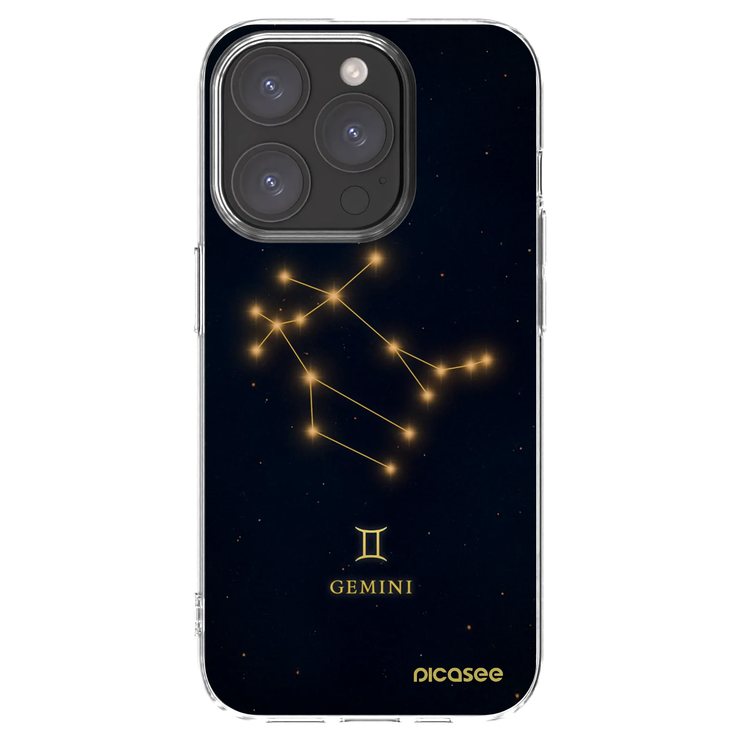 Picasee διαφανής θήκη σιλικόνης Apple iPhone 15 Pro - GEMINI