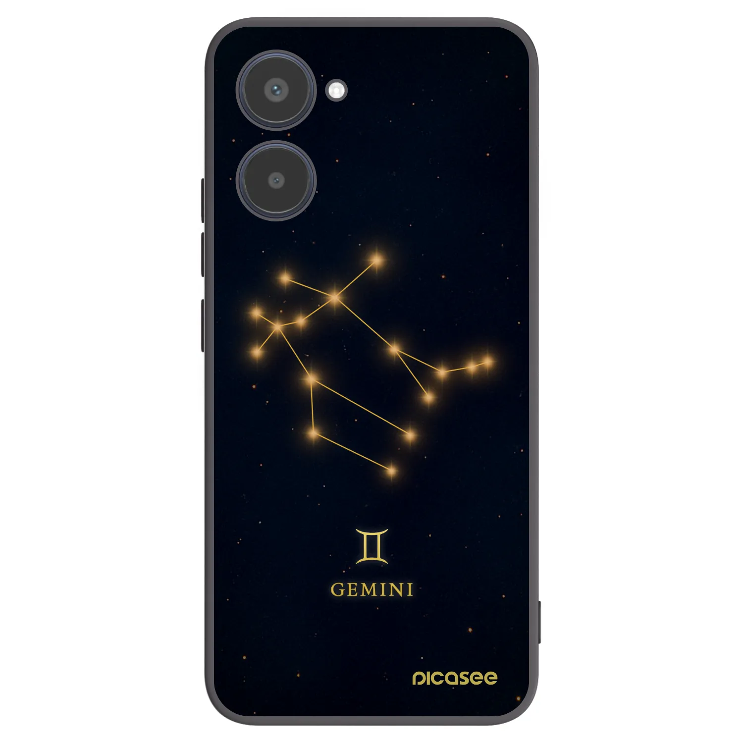 Picasee Μαύρη θήκη σιλικόνης για Realme 10 4G - GEMINI