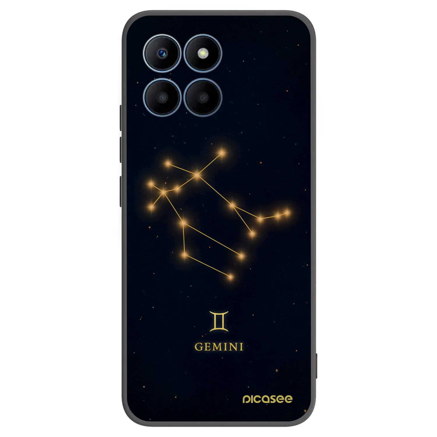 Picasee Μαύρη θήκη σιλικόνης για Honor 70 Lite - GEMINI