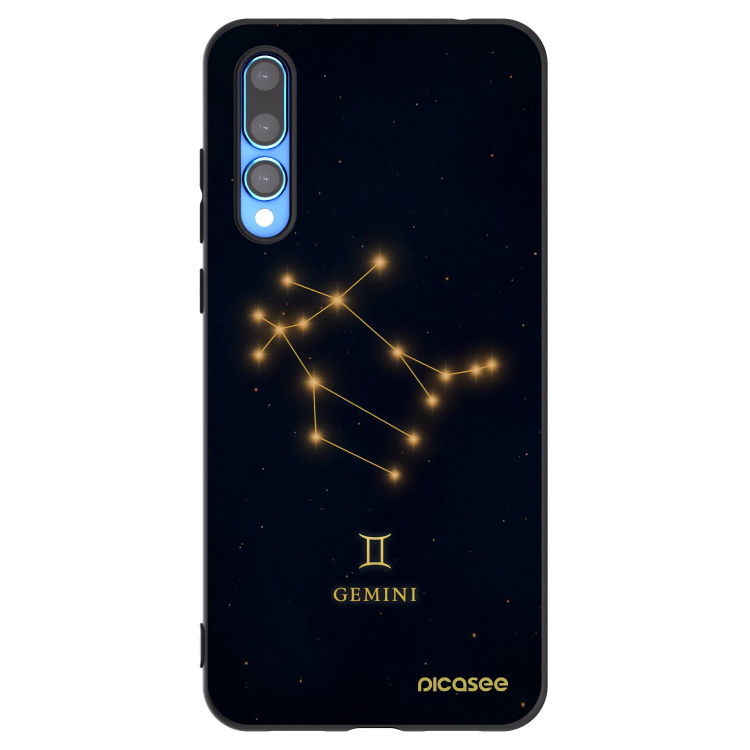 Picasee Μαύρη θήκη σιλικόνης για Huawei P20 Pro - GEMINI