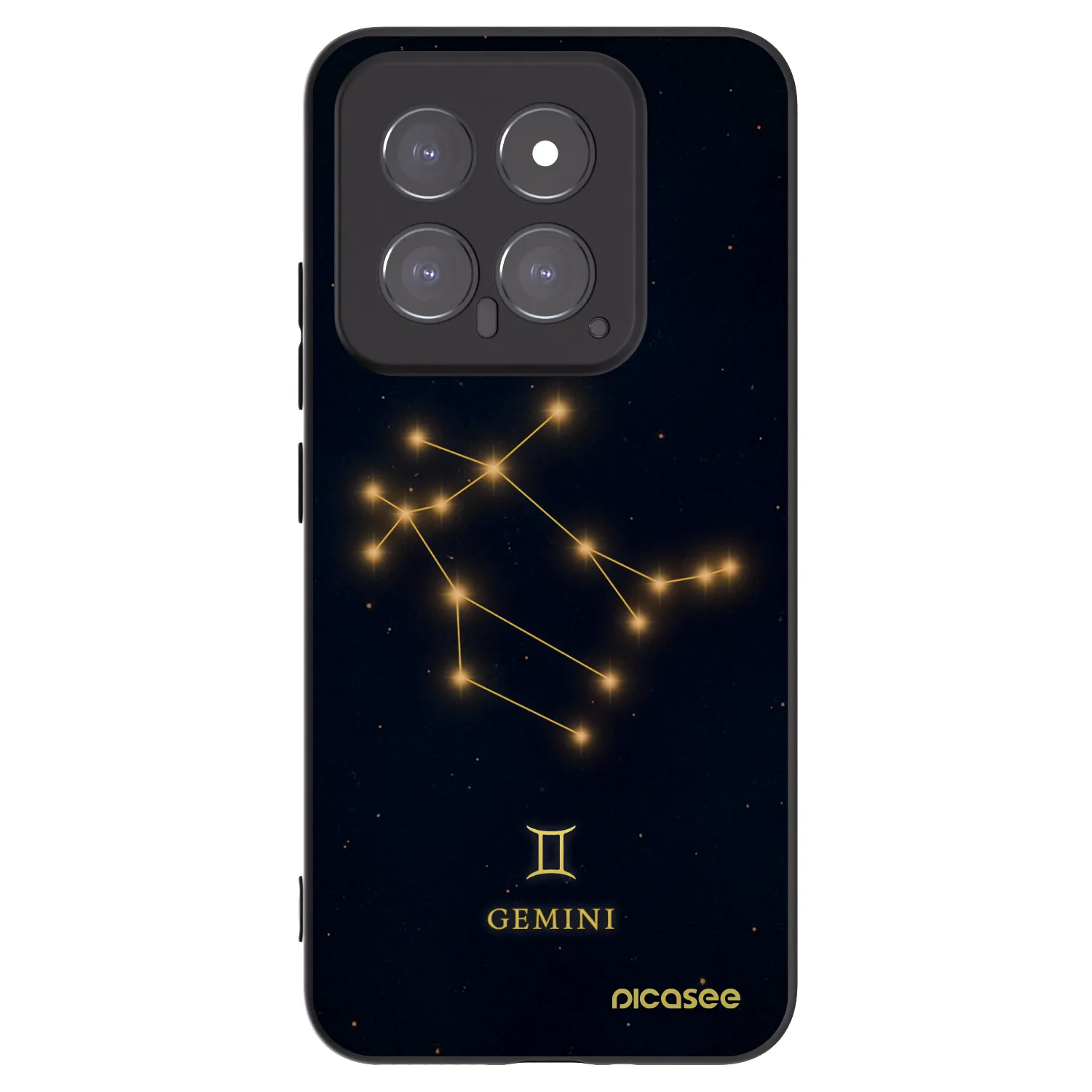 Picasee Μαύρη θήκη σιλικόνης για Xiaomi 14 - GEMINI