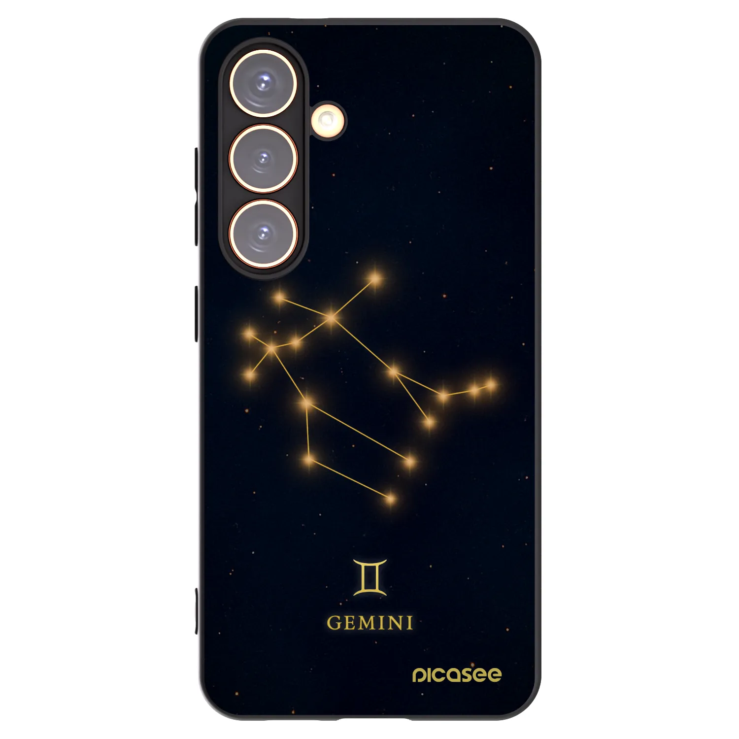 Picasee Μαύρη θήκη σιλικόνης για Samsung Galaxy S24 S921B 5G - GEMINI