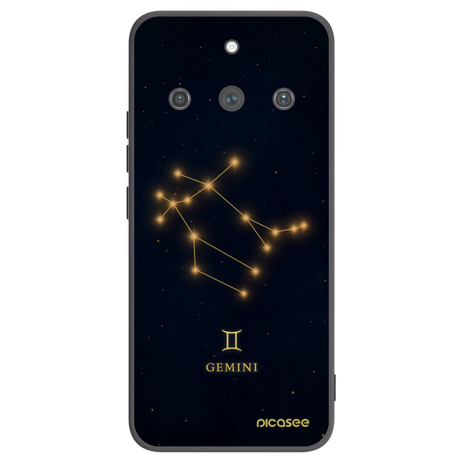 Picasee Μαύρη θήκη σιλικόνης για Realme 11 Pro+ - GEMINI