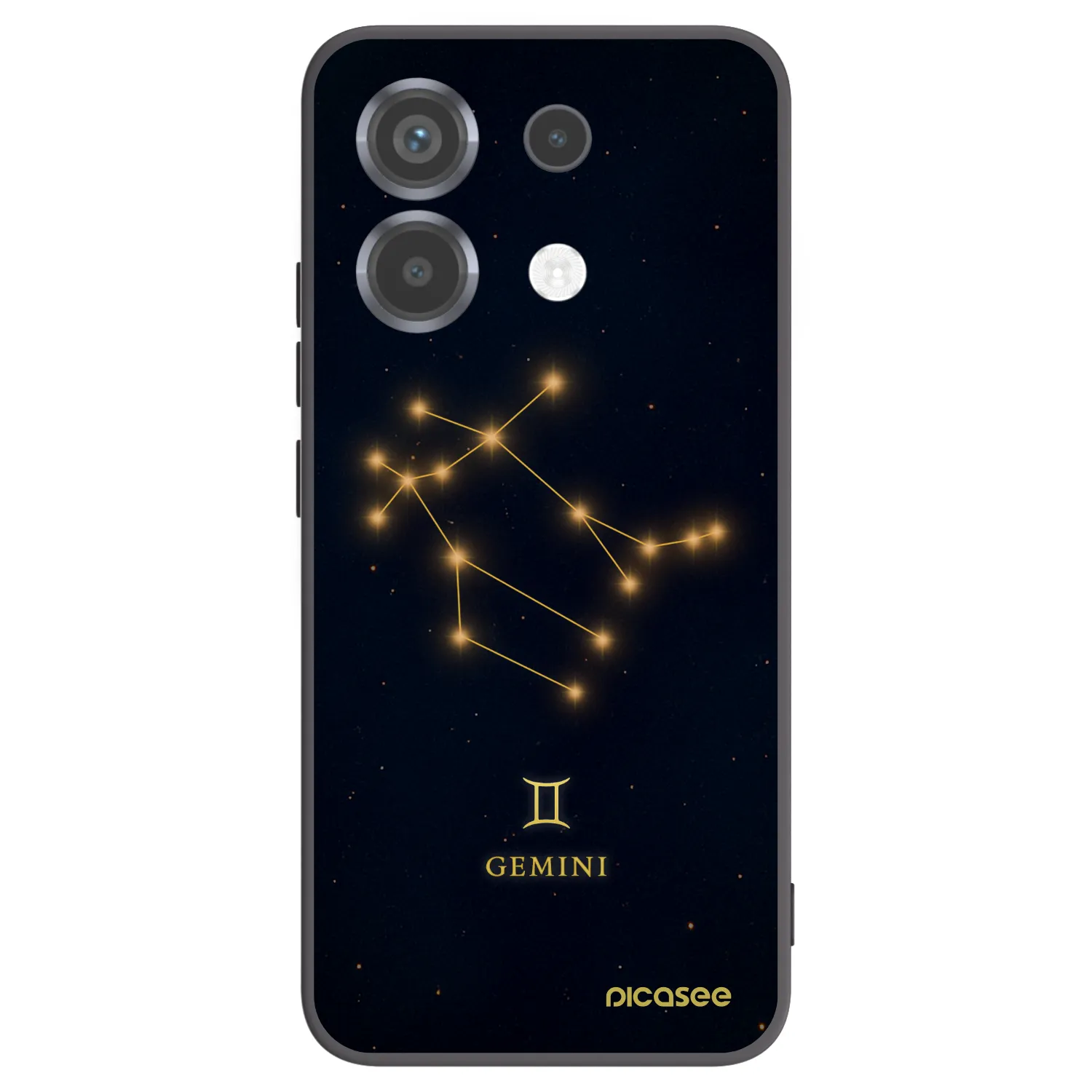 Picasee Μαύρη θήκη σιλικόνης για Xiaomi Poco X6 - GEMINI