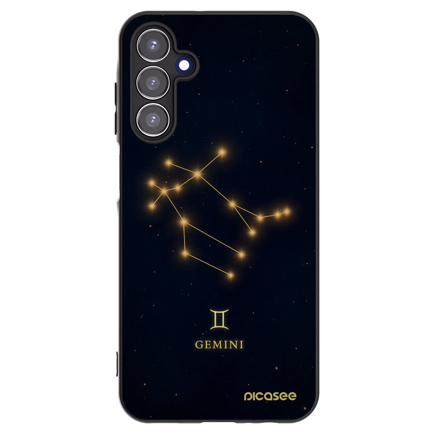Picasee Μαύρη θήκη σιλικόνης για Samsung Galaxy A15 A155F 4G - GEMINI