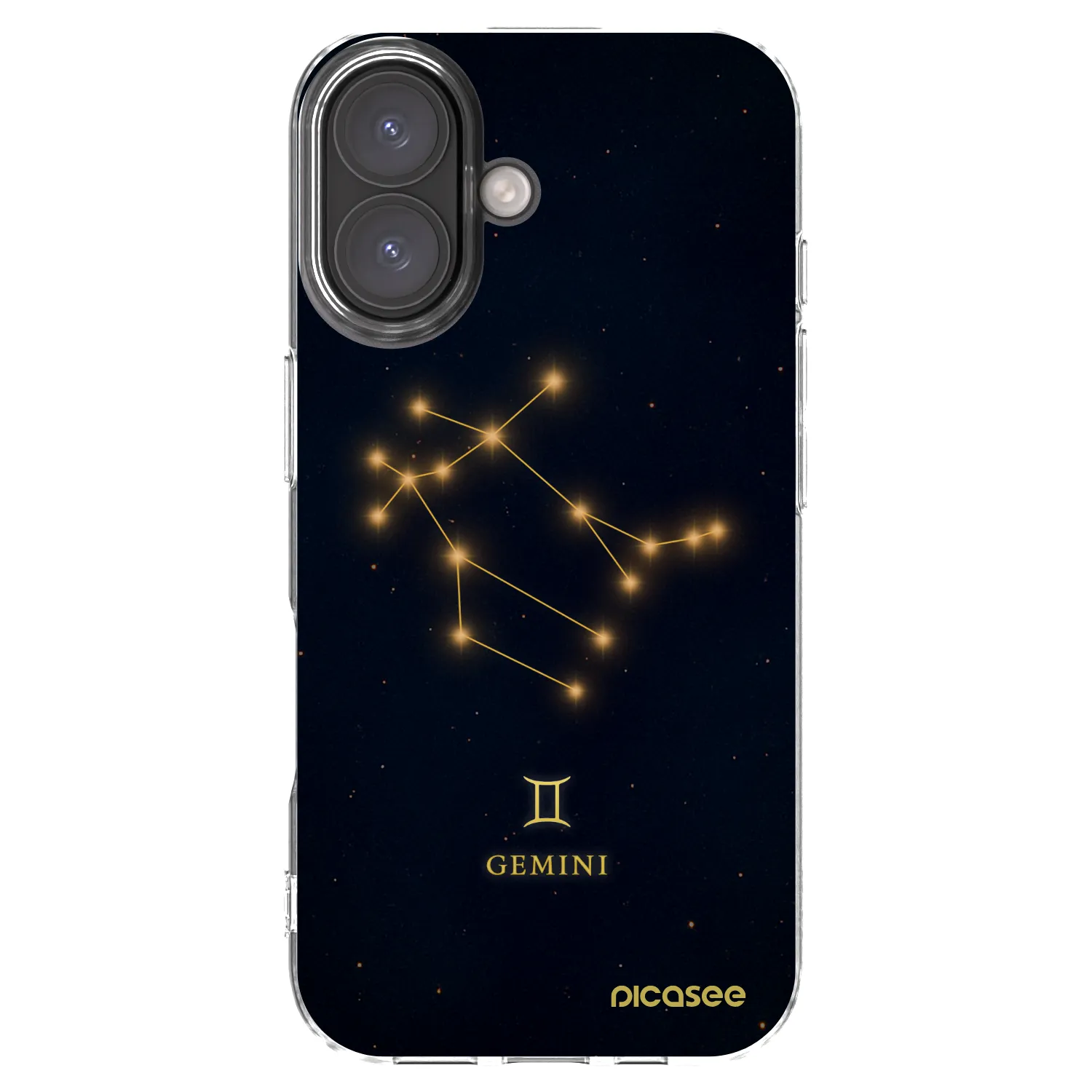 Picasee διαφανής θήκη σιλικόνης Apple iPhone 16 - GEMINI