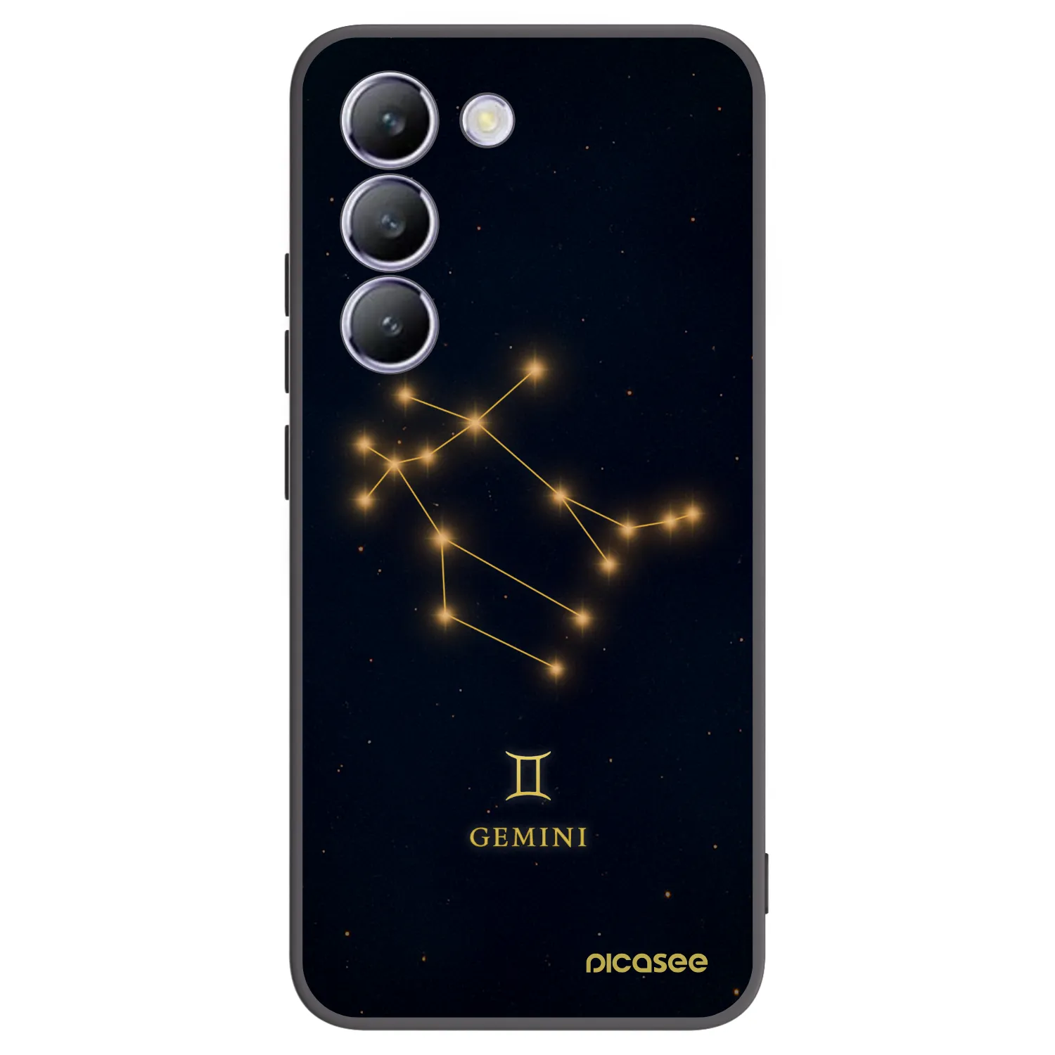 Picasee Μαύρη θήκη σιλικόνης για Vivo V40 SE 5G - GEMINI