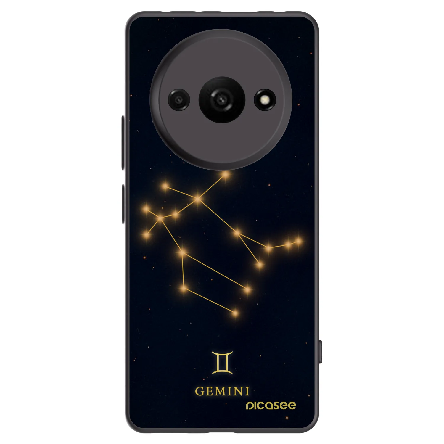 Picasee Μαύρη θήκη σιλικόνης για Xiaomi Redmi A3 - GEMINI