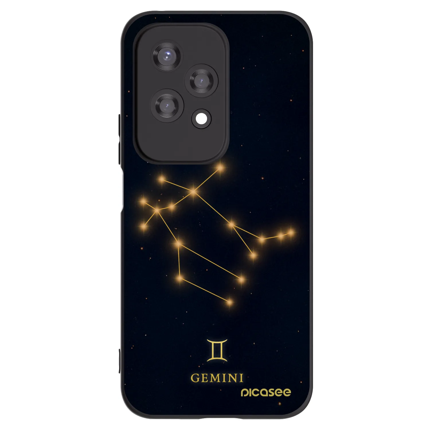 Picasee Μαύρη θήκη σιλικόνης για Honor 200 Lite - GEMINI