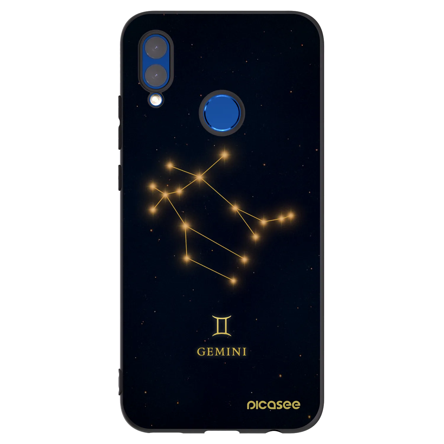 Picasee Μαύρη θήκη σιλικόνης για Huawei P Smart 2019 - GEMINI