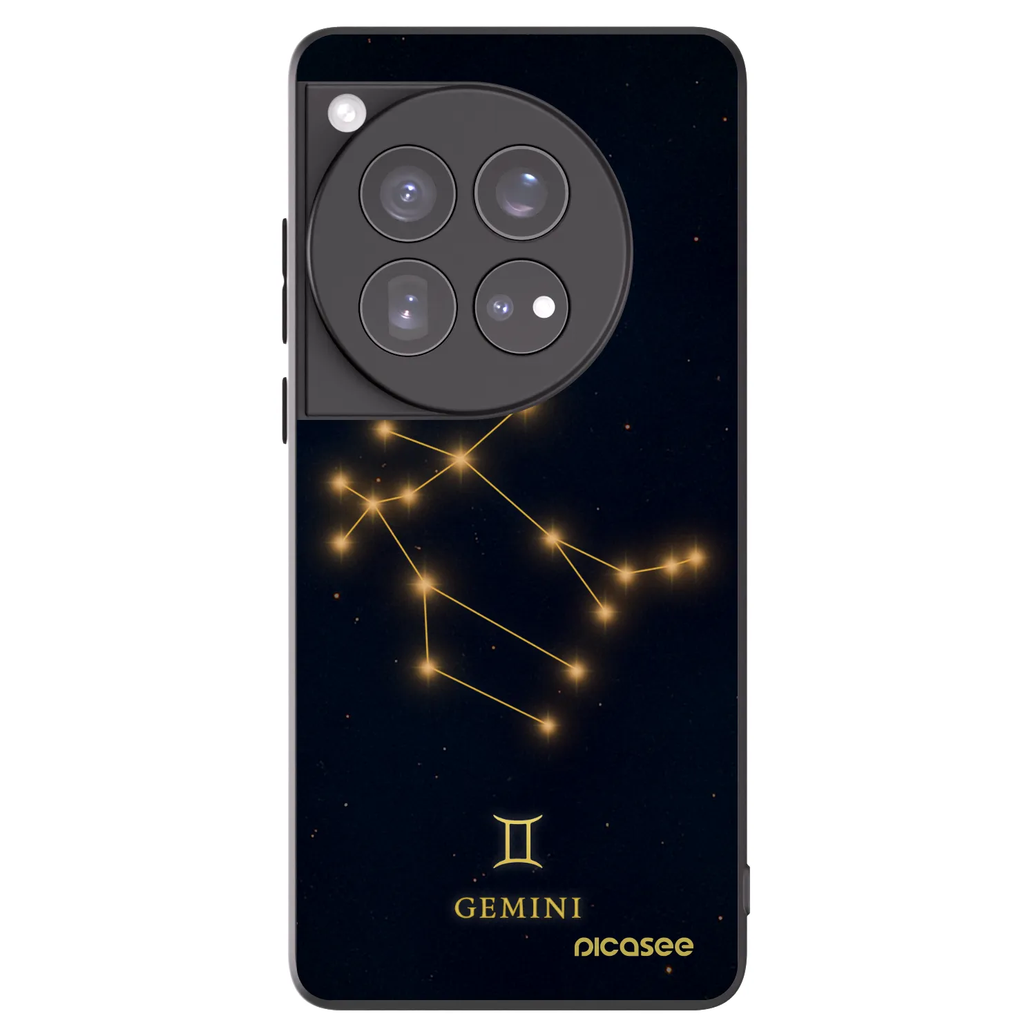 Picasee Μαύρη θήκη σιλικόνης για OnePlus 12 5G - GEMINI