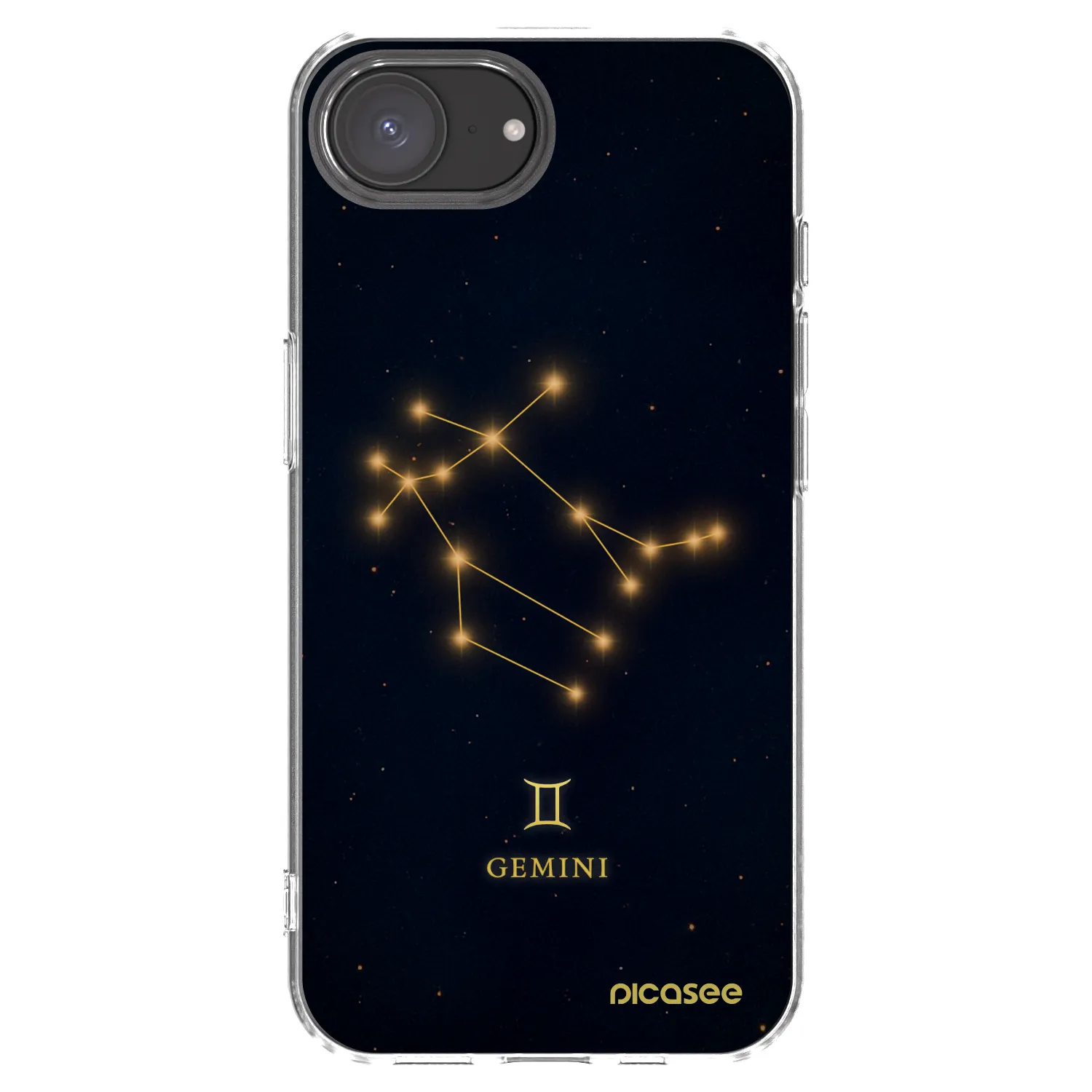 Picasee διαφανής θήκη σιλικόνης Apple iPhone 16e - GEMINI