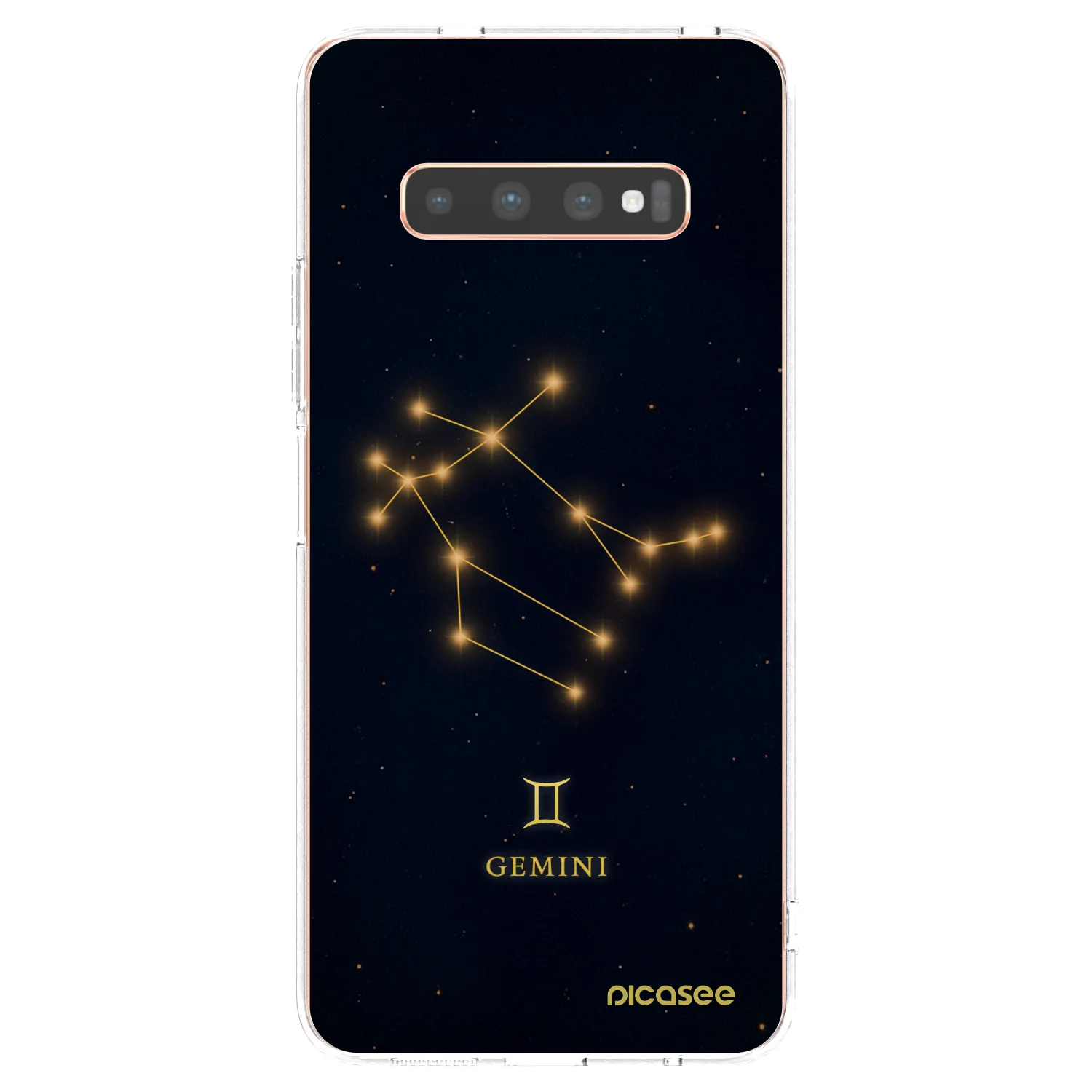 Picasee διαφανής θήκη σιλικόνης Samsung Galaxy S10 Plus G975 - GEMINI